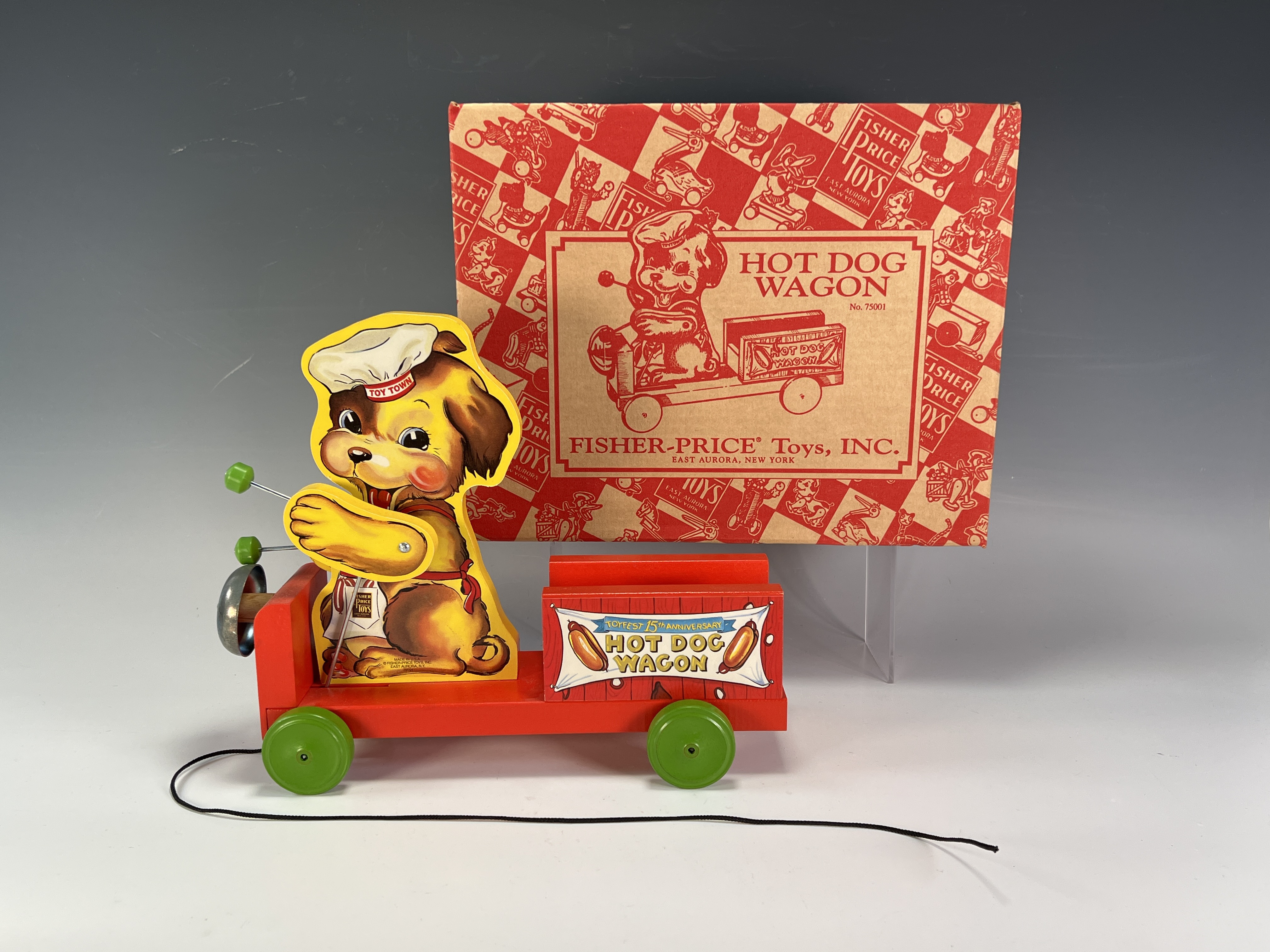 Repro Fisher Price Hot Dog Wagon Limited Edition image 1