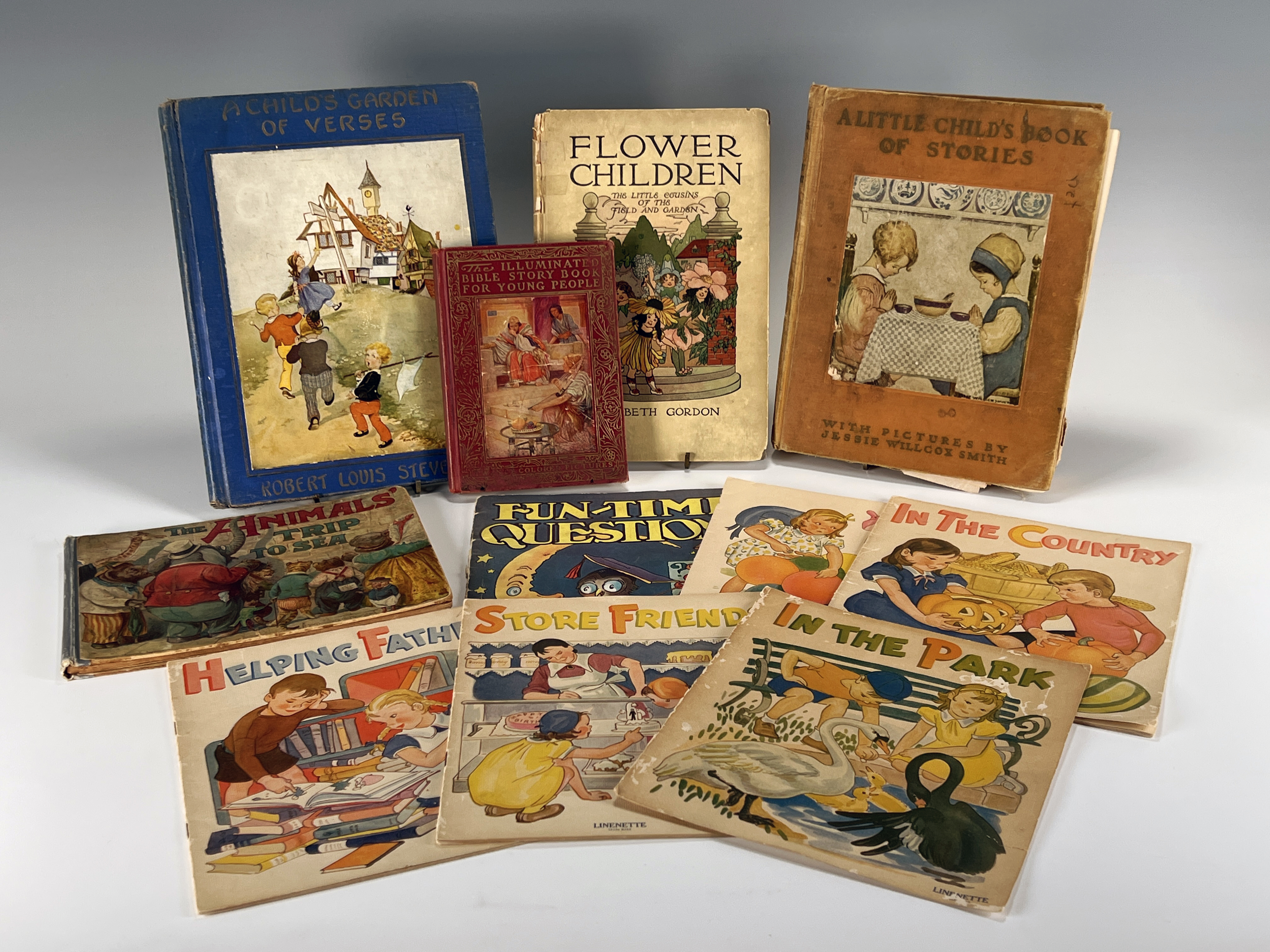 10 Vintage Childrens Story Books image 1