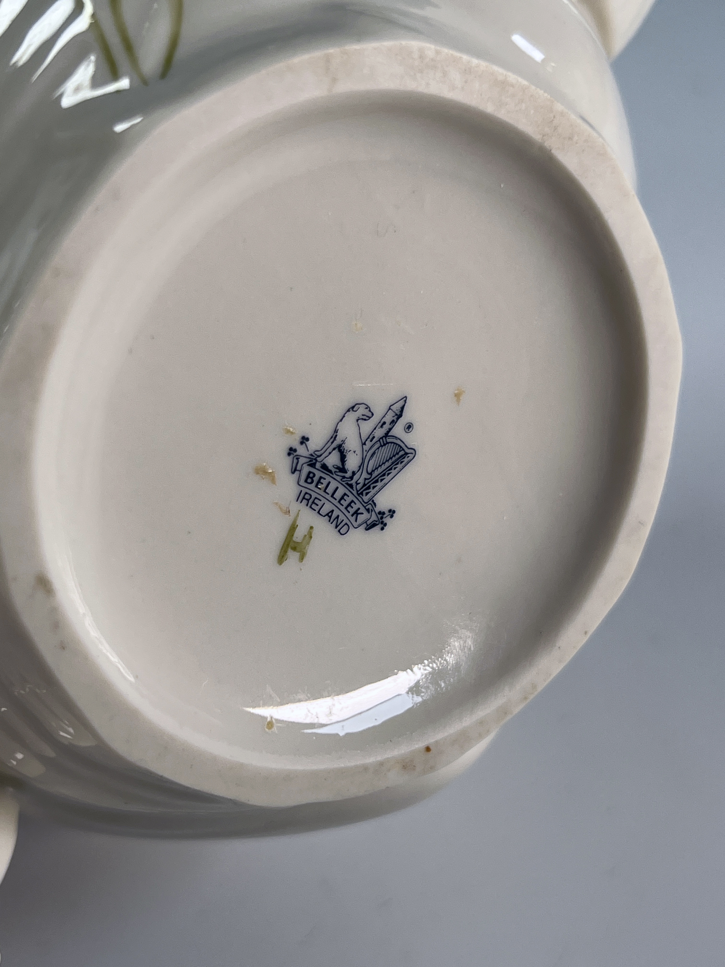 Belleek Porcelain Tea Pot & Vase image 3