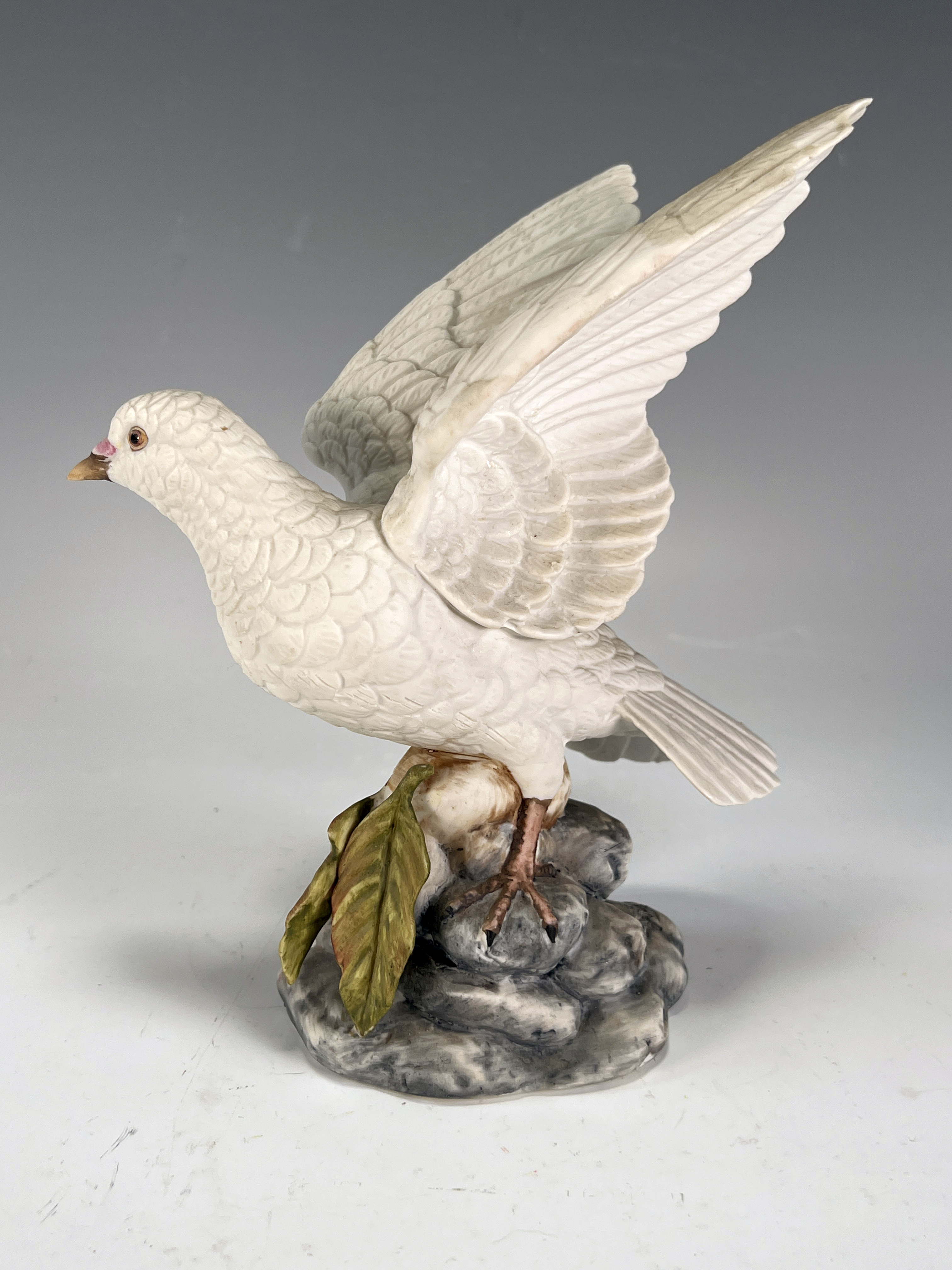 White Dove Bisque Porcelain Royal Crown image 2