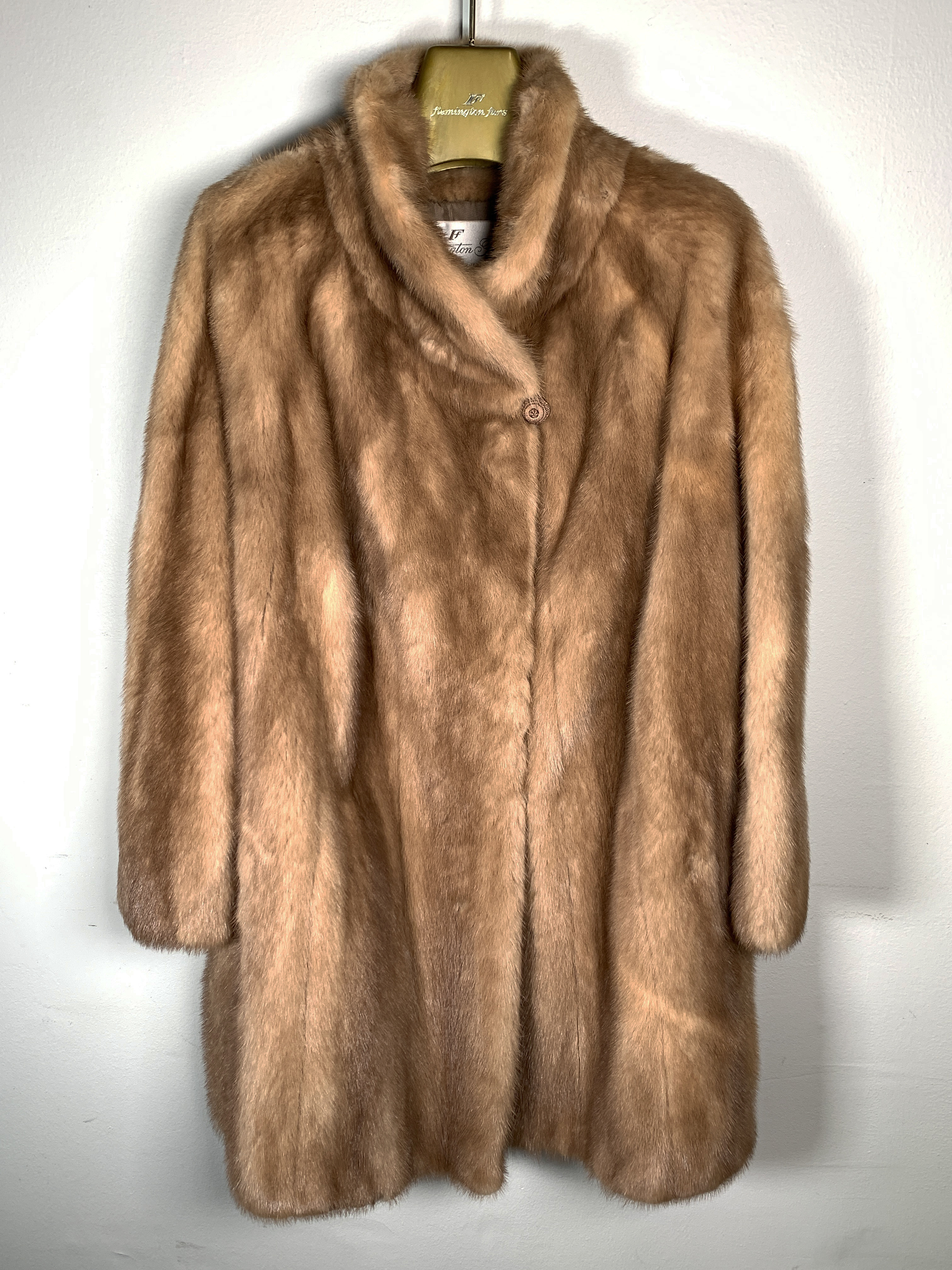 Vintage Flemington Furs Mink Coat W Original Hanger And Storage Bag image 1