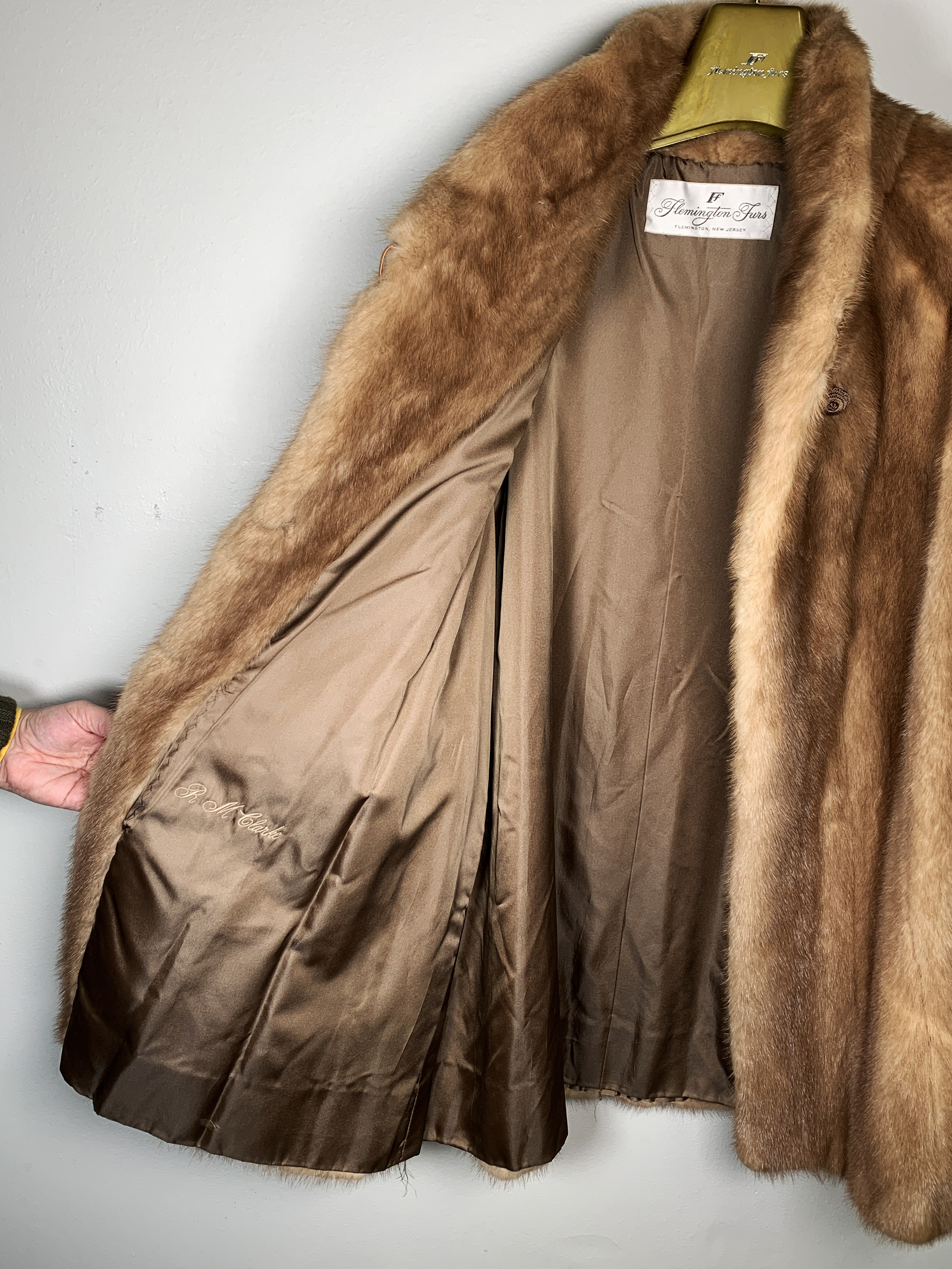 Vintage Flemington Furs Mink Coat W Original Hanger And Storage Bag image 3