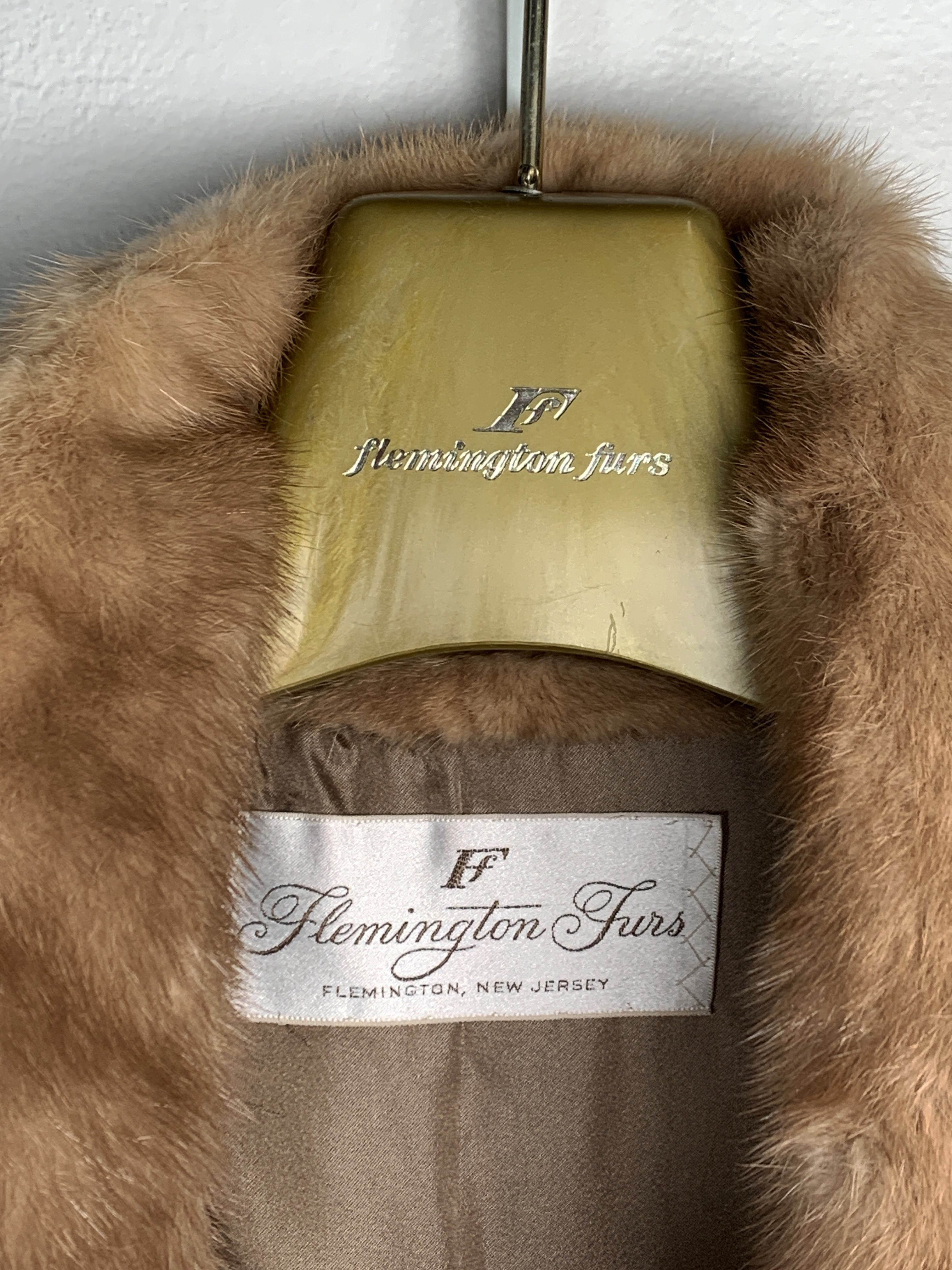 Vintage Flemington Furs Mink Coat W Original Hanger And Storage Bag image 5