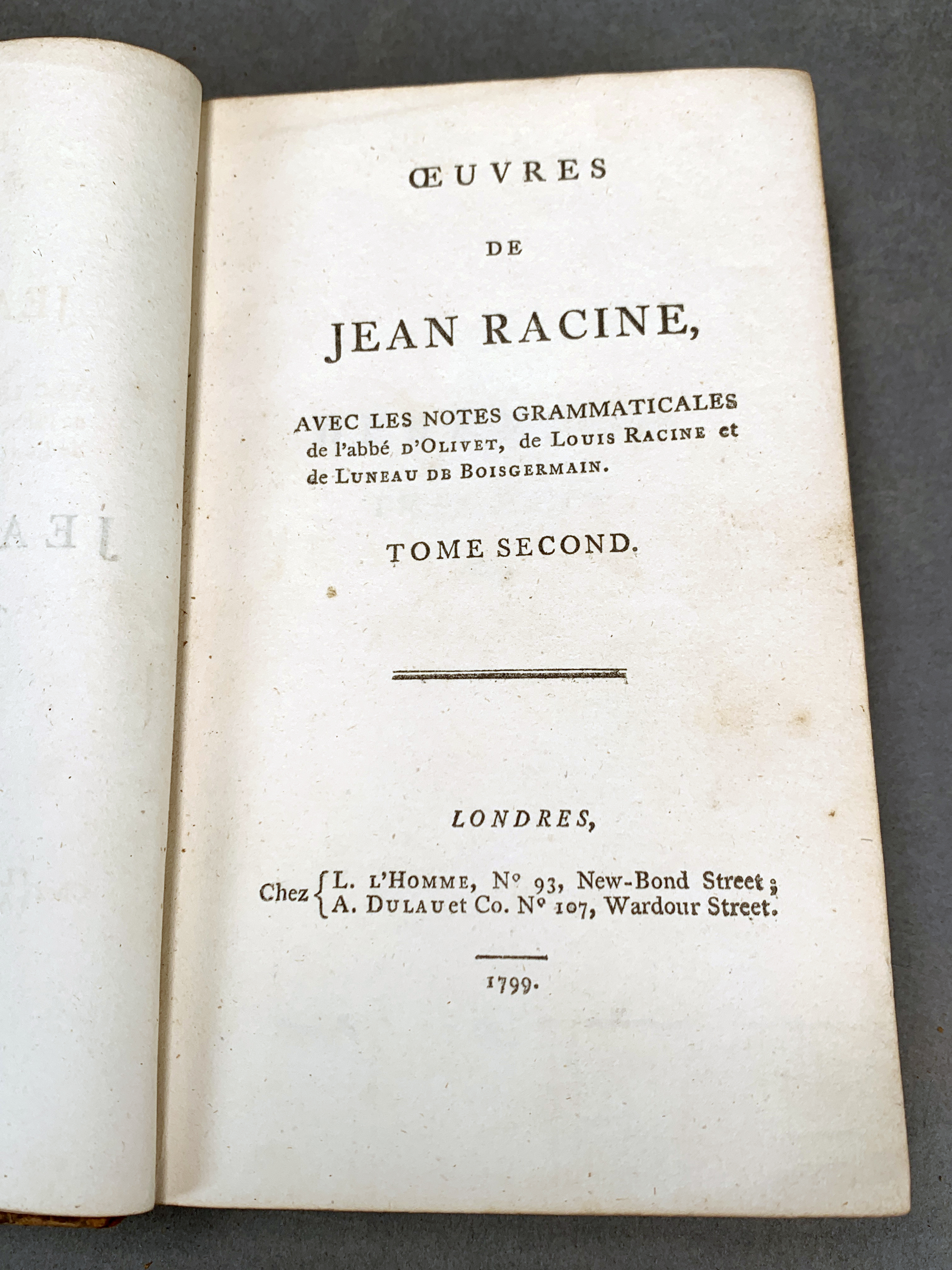 Oevres De Jean Racine (C.1799) image 2