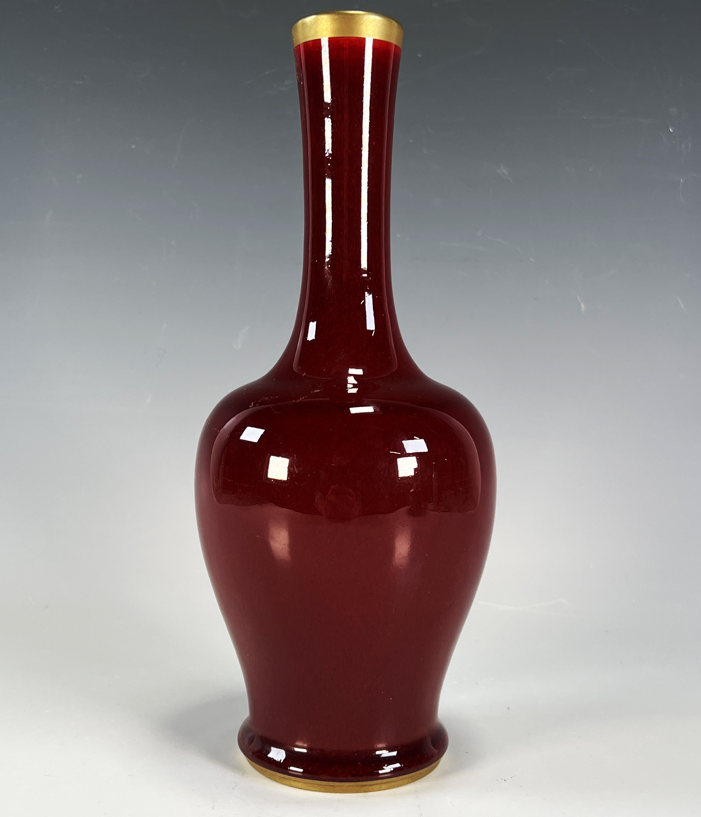Oxblood Bottle Vase image 1