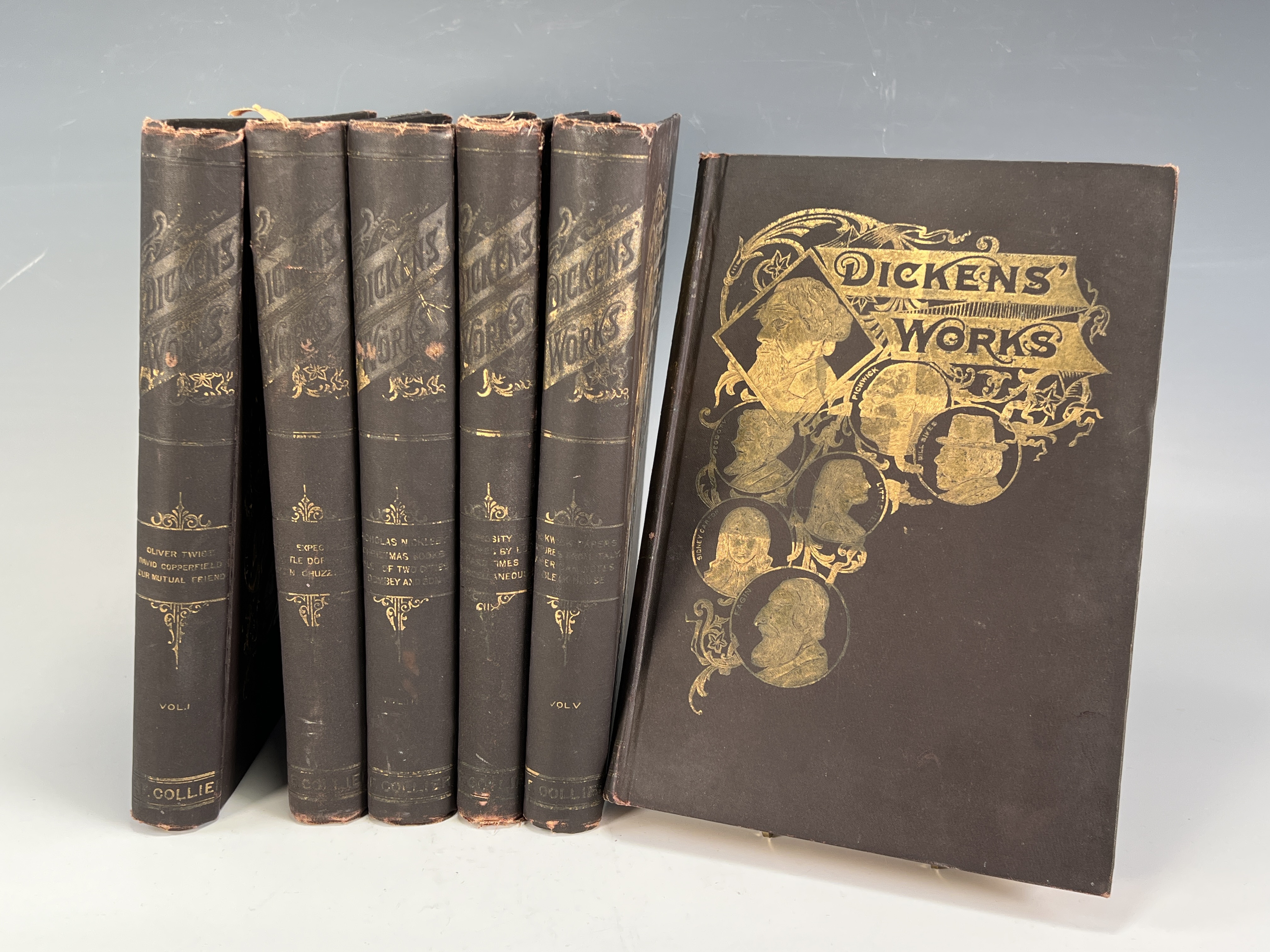 6 Vol Colliers Unabridged Ed The Works Of Charles Dickens image 1