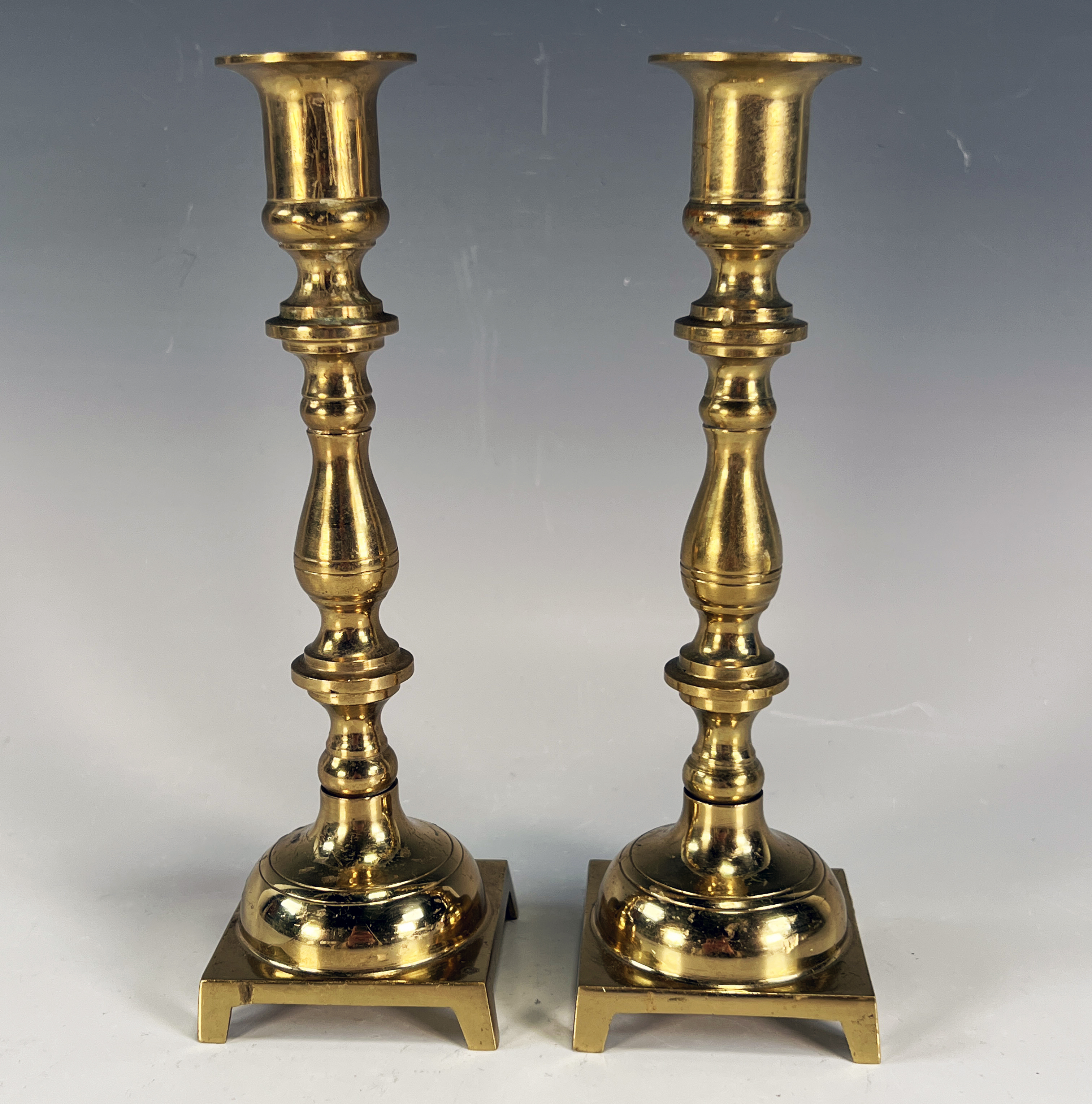 Pair Of Brass Candlesticks  image 1