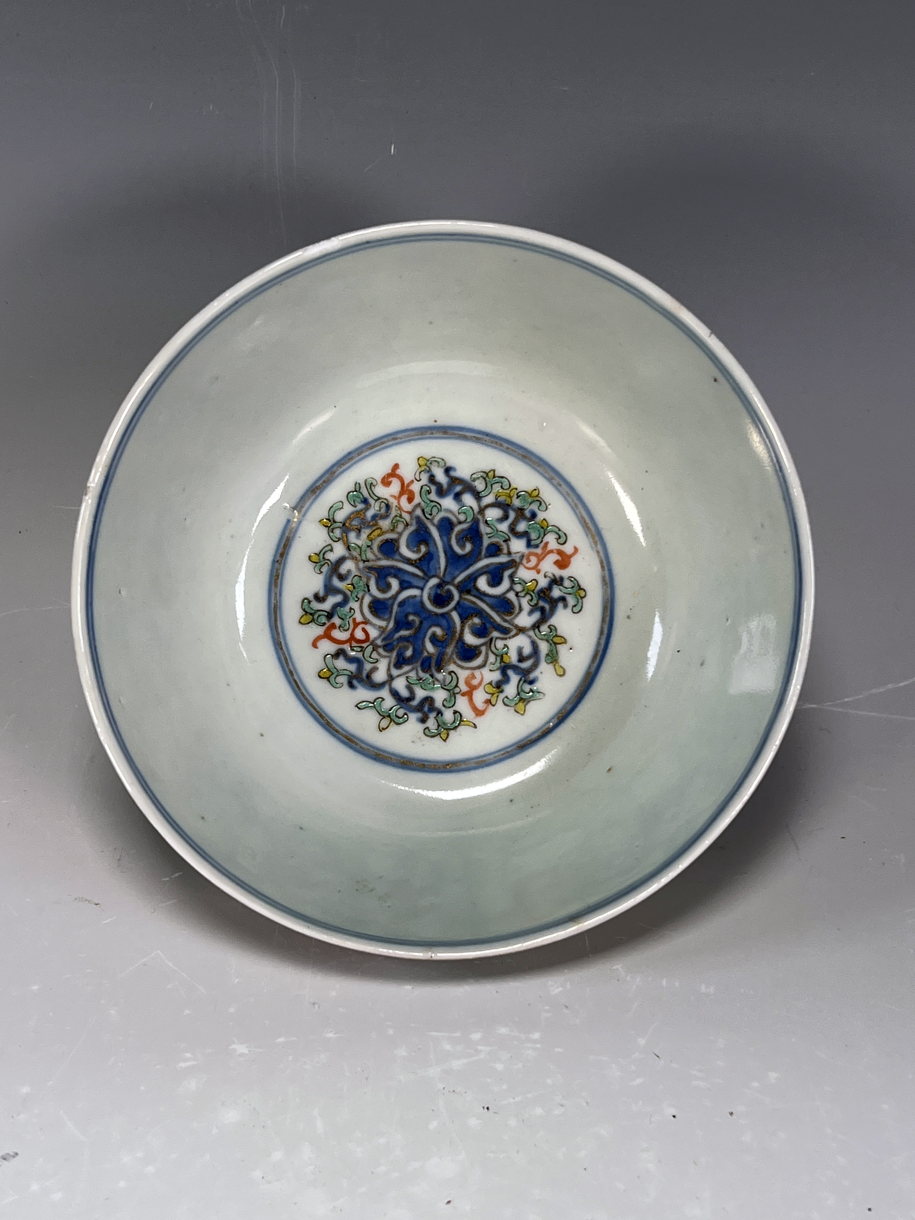 Chinese Floral Luster Bowl image 2