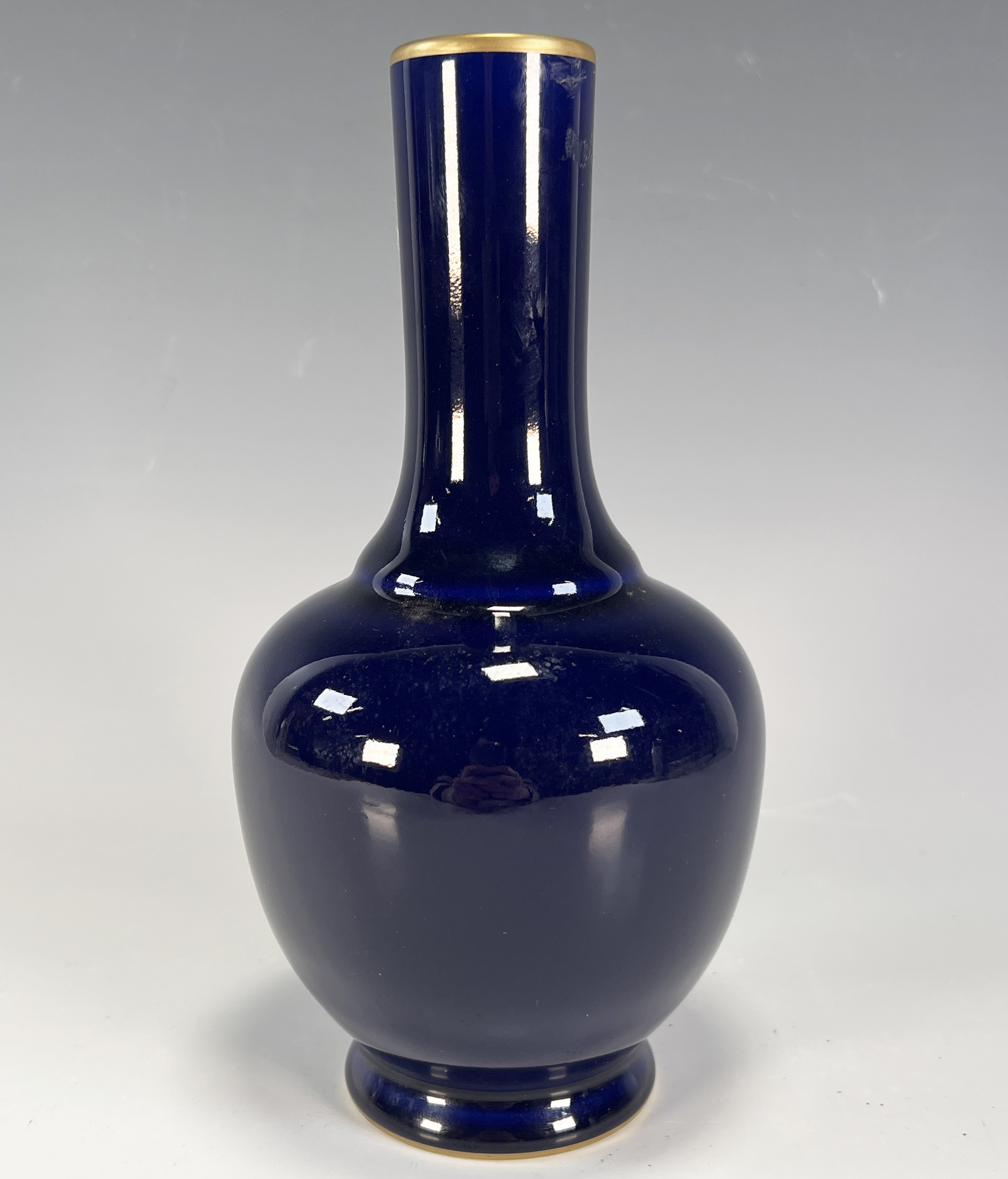 Cobalt Blue Bottle Vase image 1