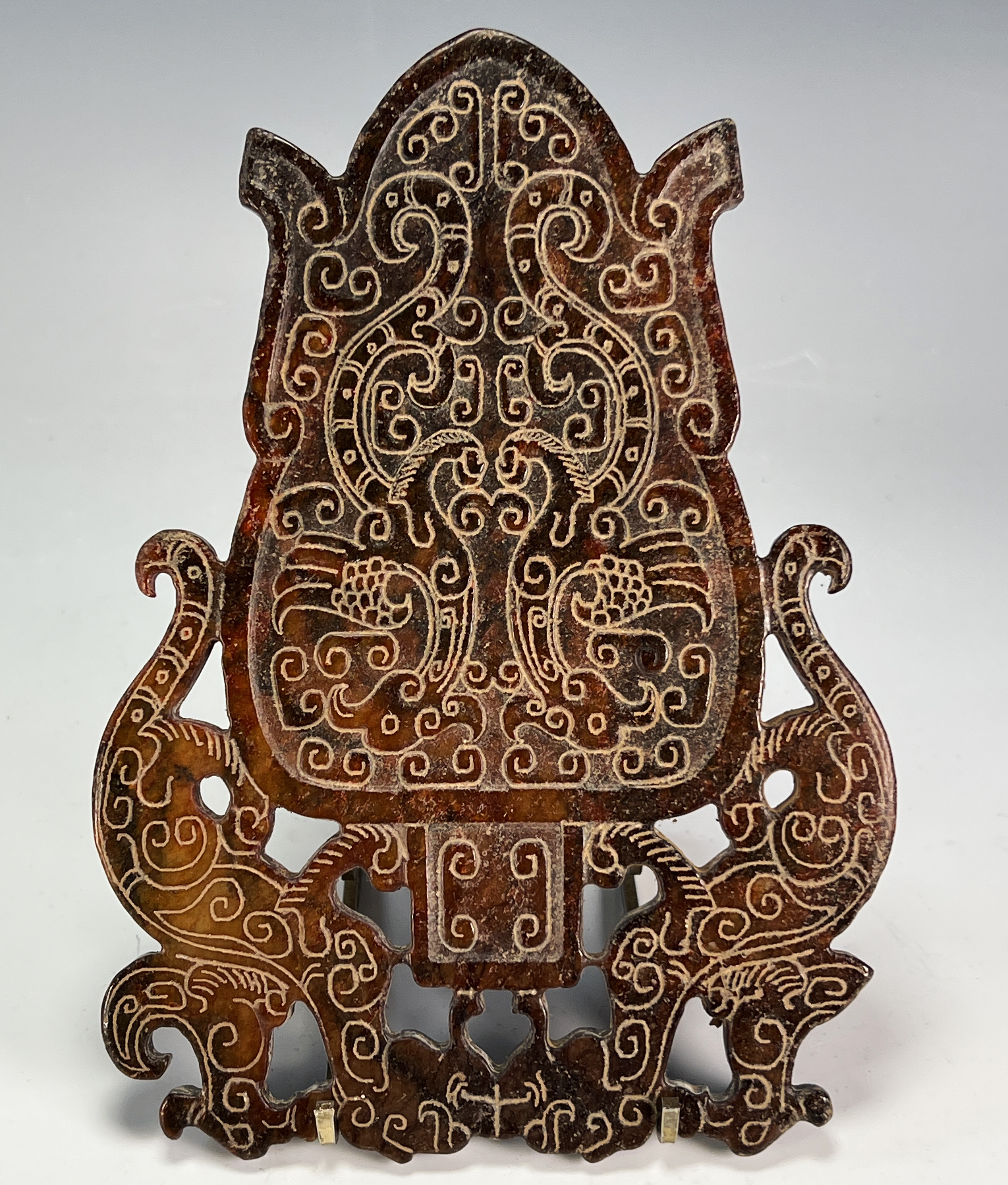 Intricate Decorative Jade Carving image 1