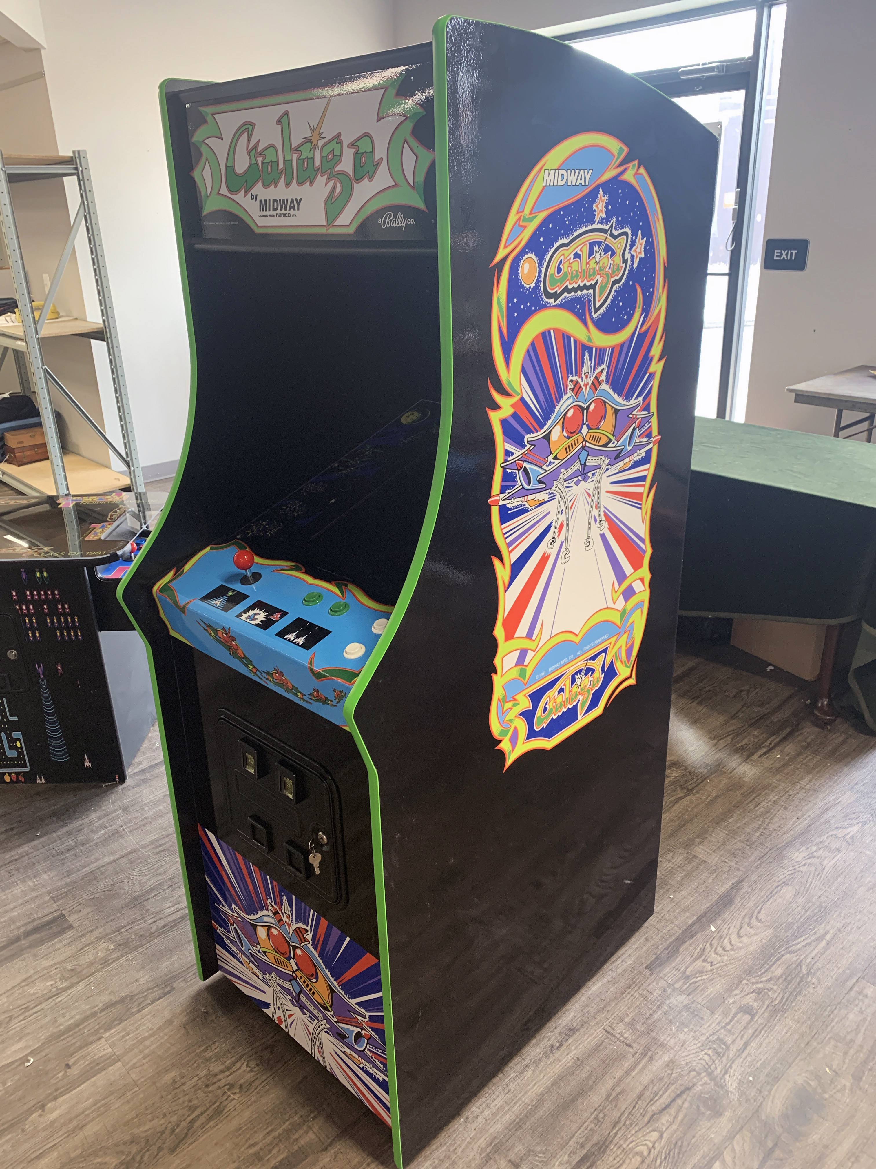 New Build Galaga Arcade Cabinet Midway Bally  image 1