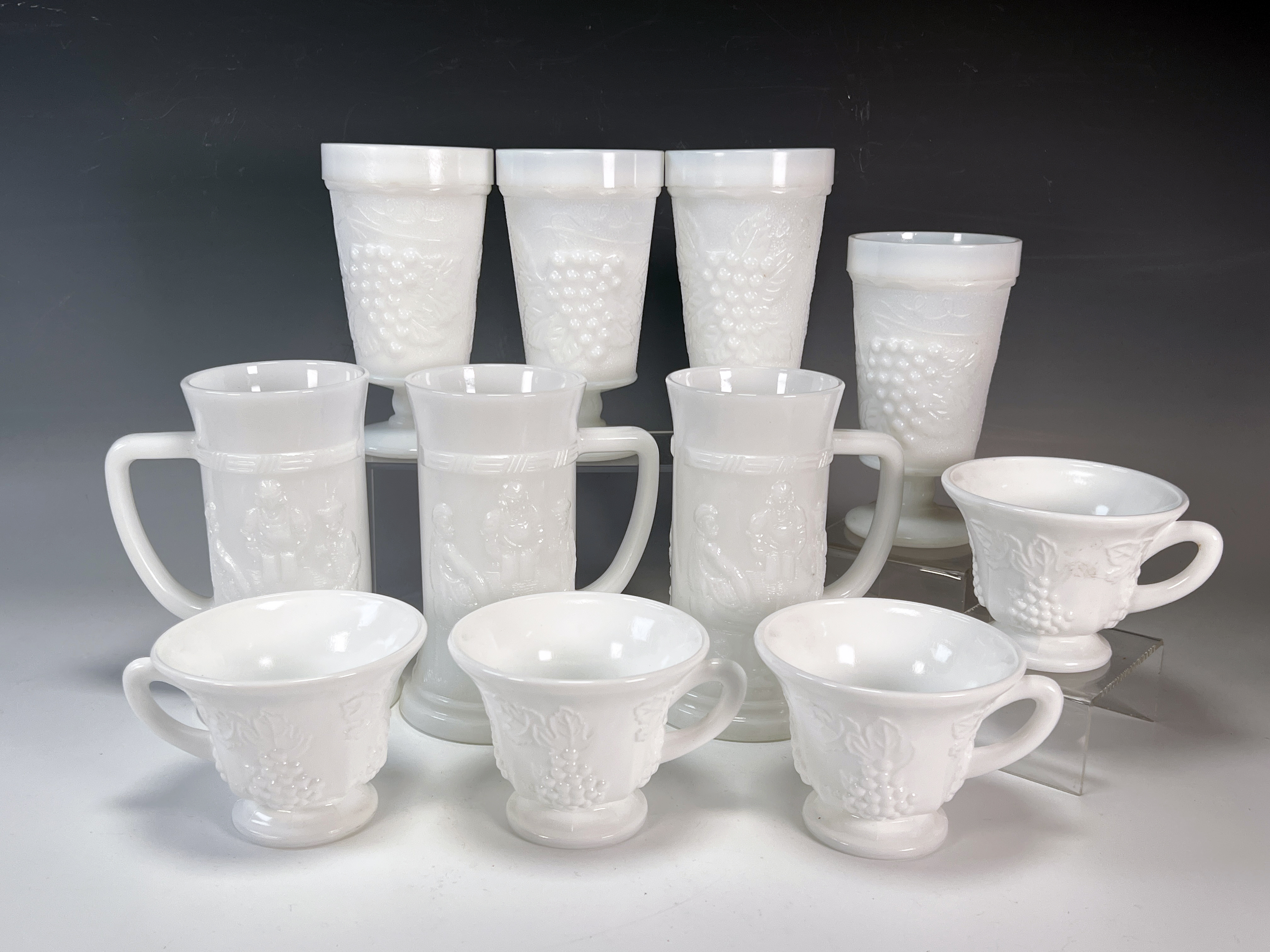 Milk Glass Steins, Goblets, Cups image 1