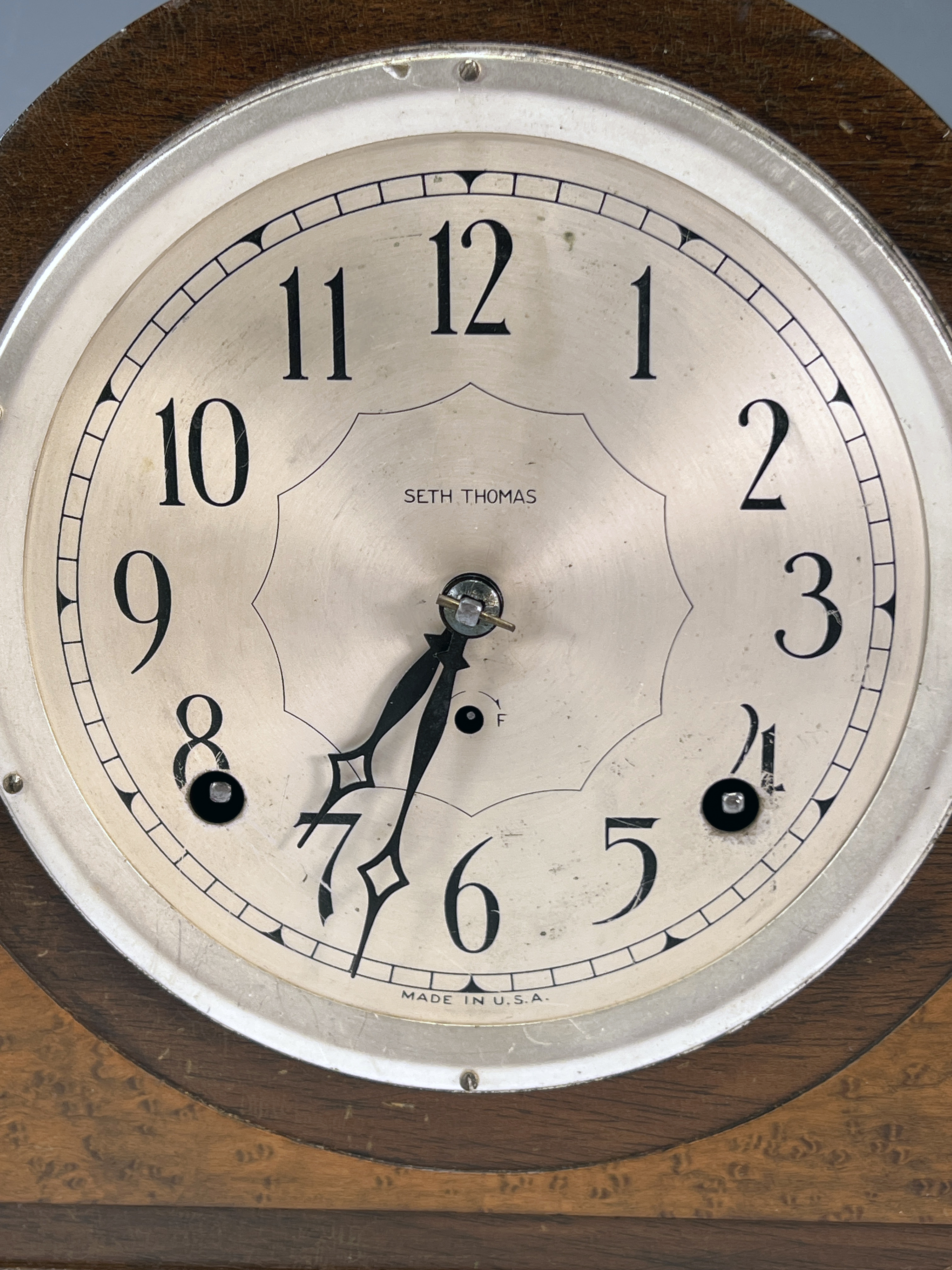 Seth Thomas Tambour Mantel Clock image 3