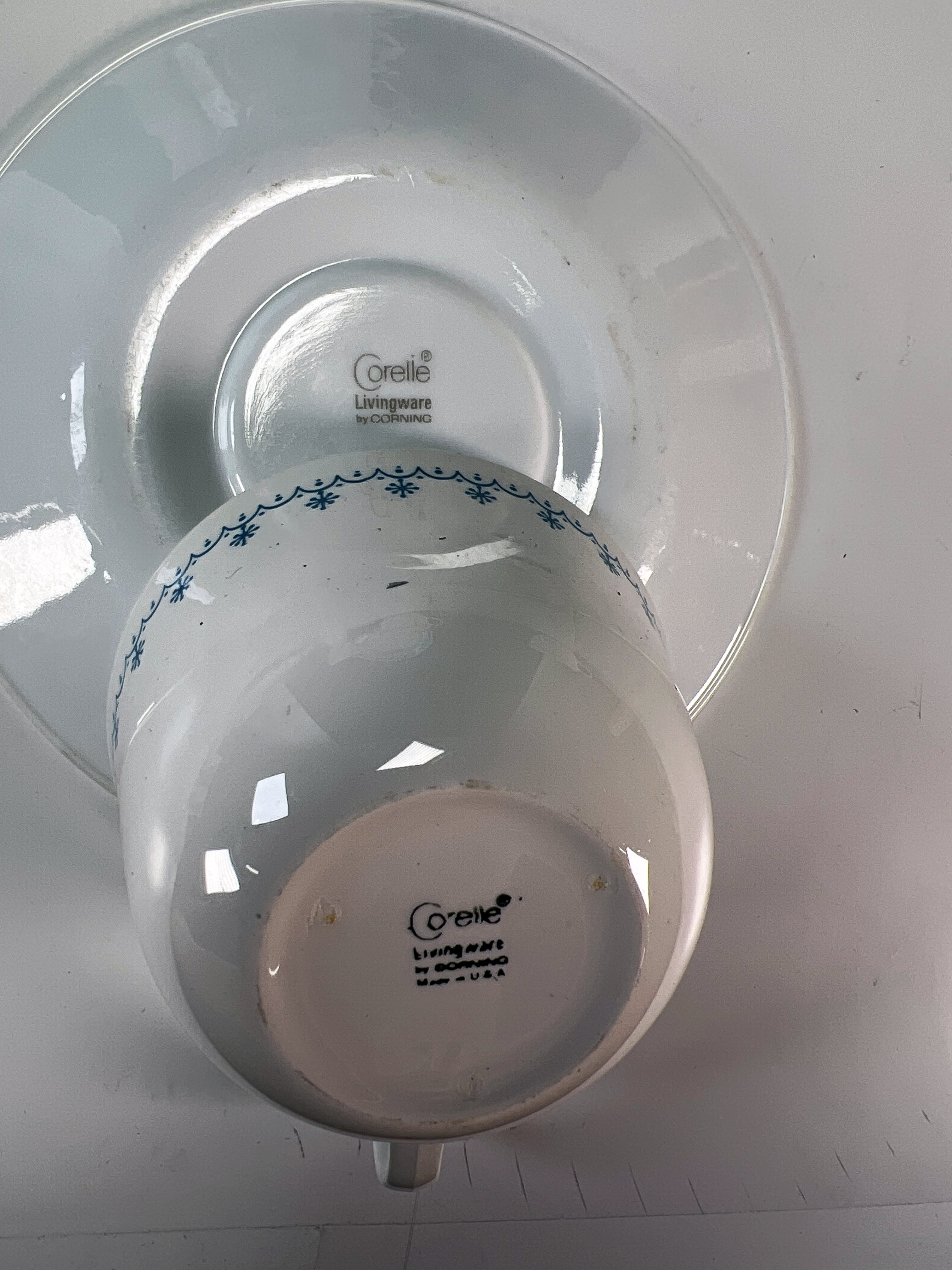 Corelle Cups & Saucers, Enamel Plates, Real Brand Cups image 3