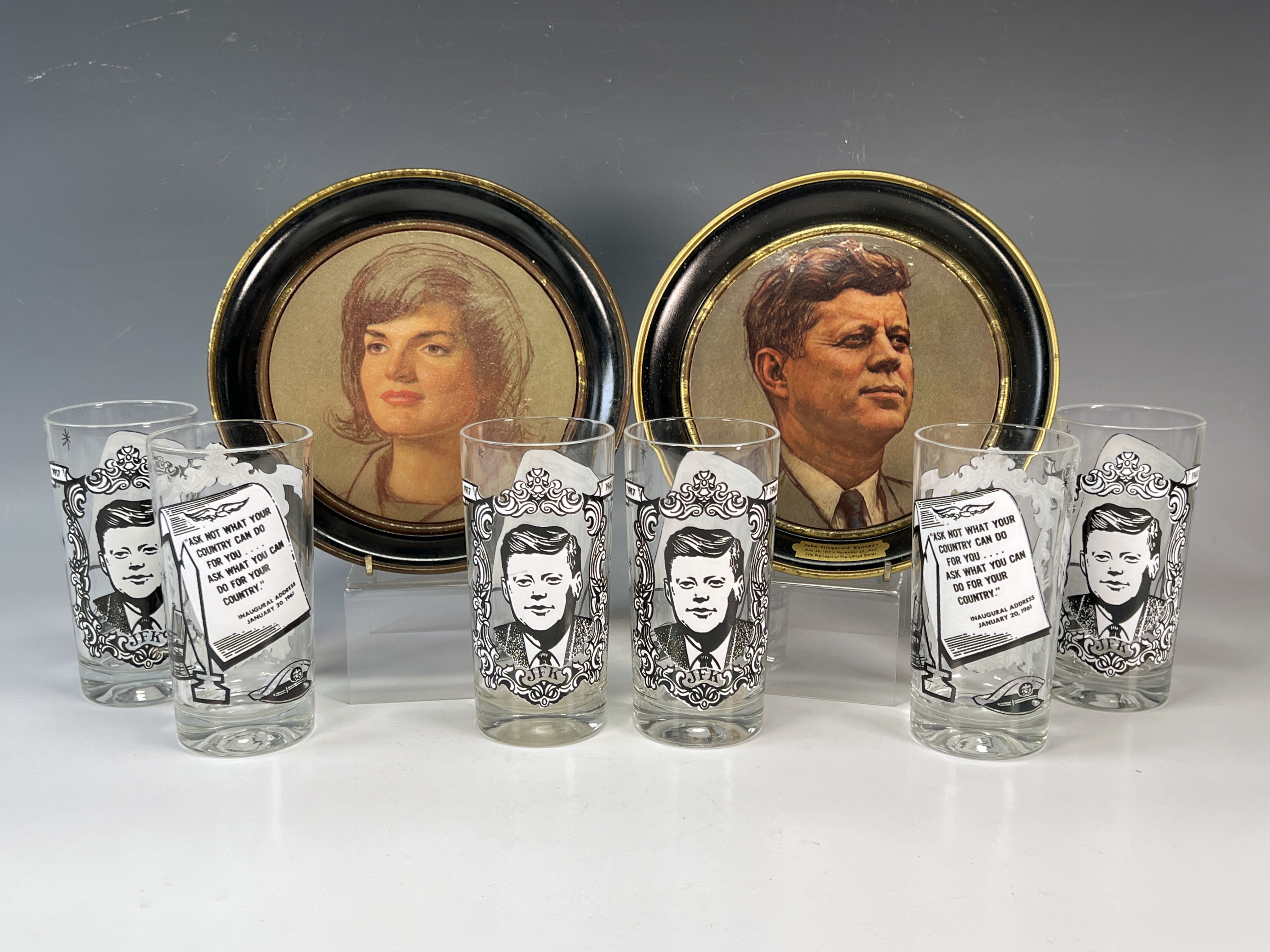 Kennedy Presidential Glass Set image 1