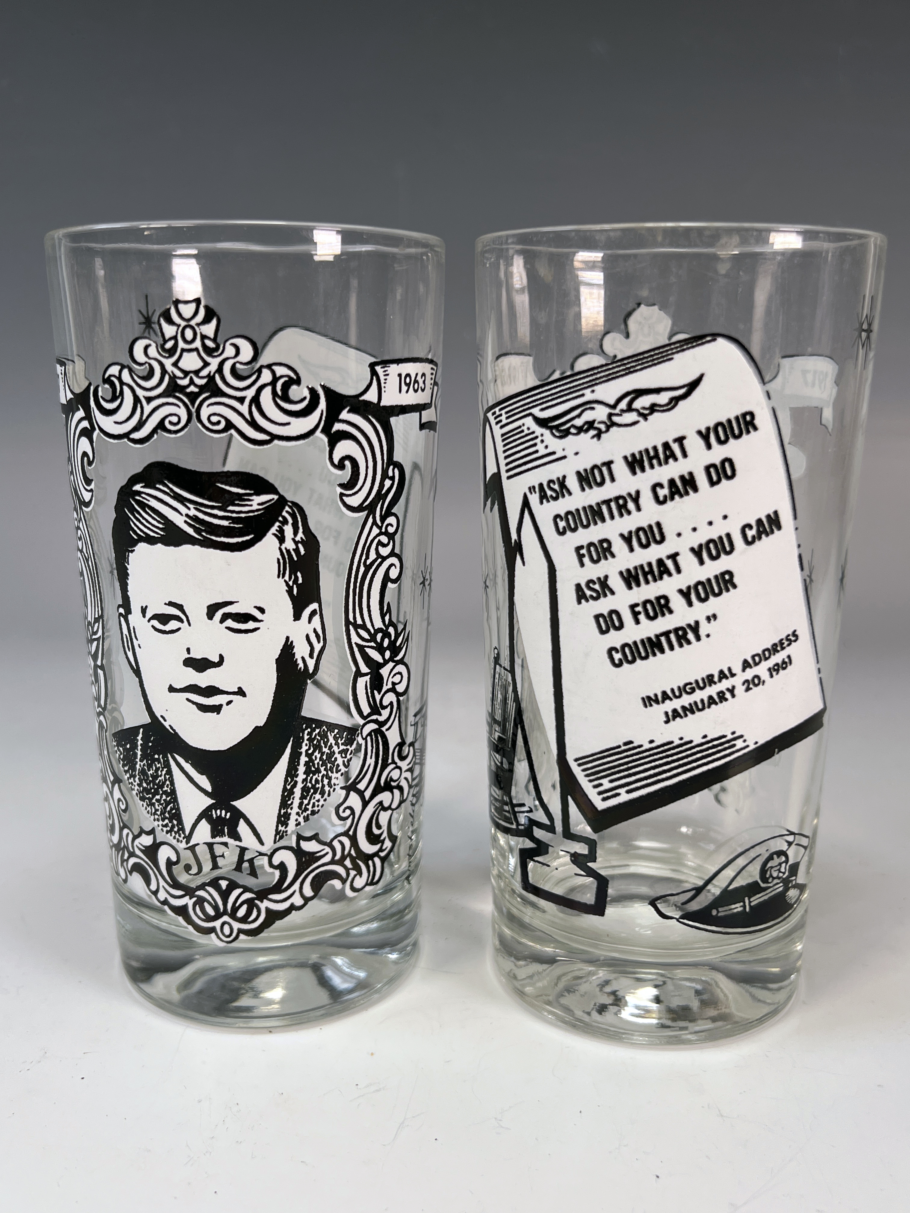 Kennedy Presidential Glass Set image 5