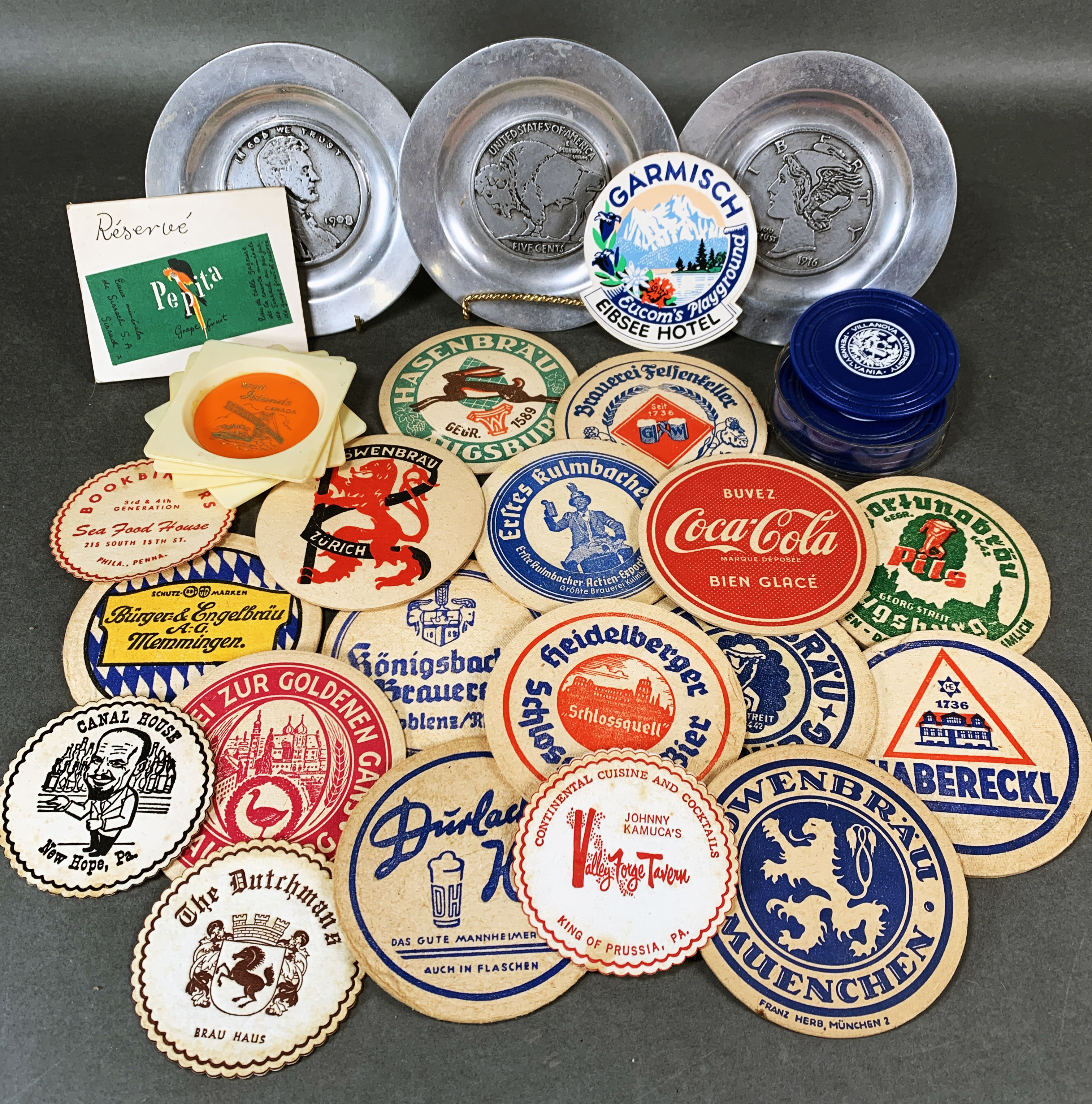 Lot Of Vintage Coasters image 1