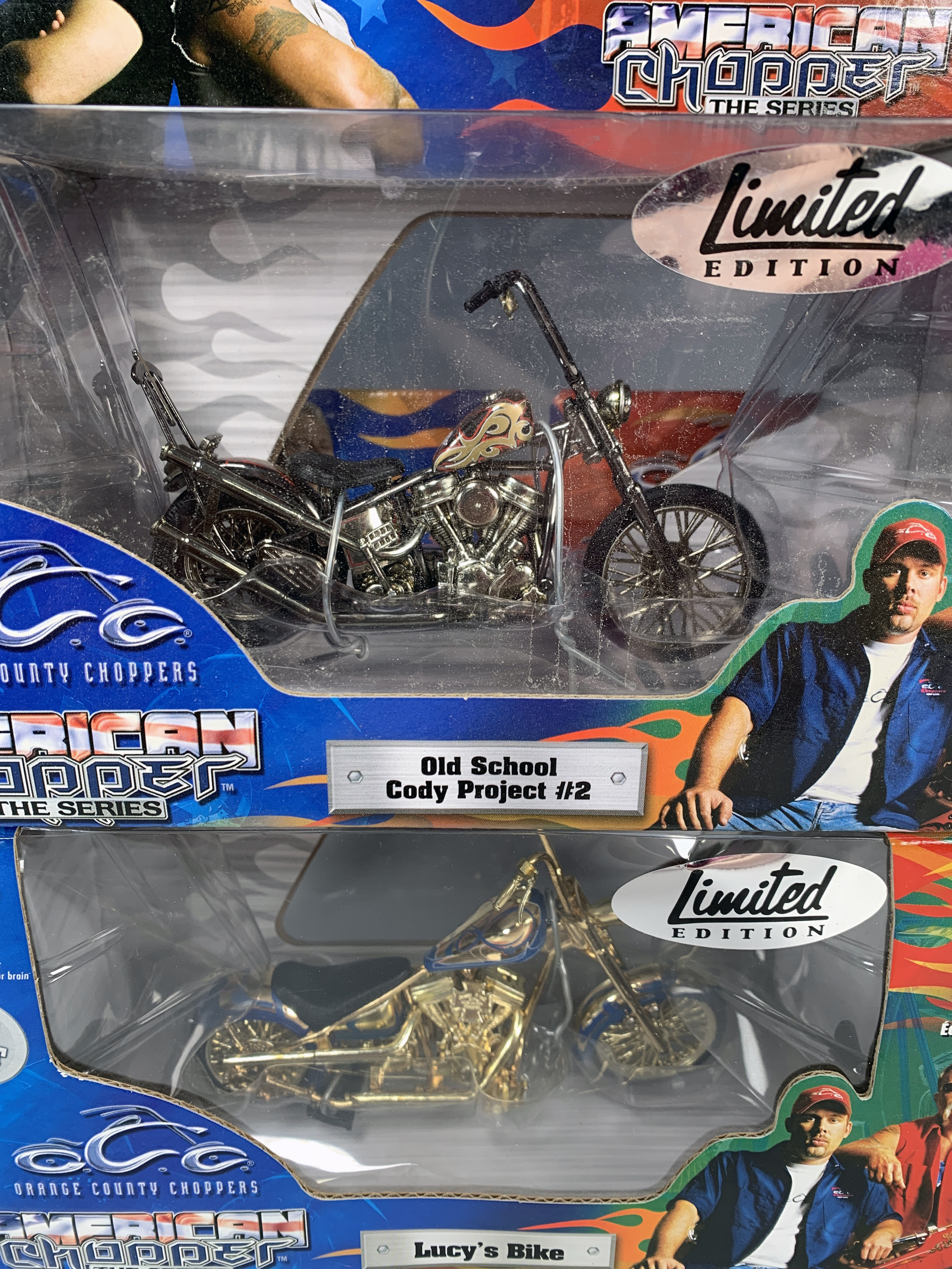4 Limited Edition Orange County Chopper Die Cast Bikes In Original Boxes image 2