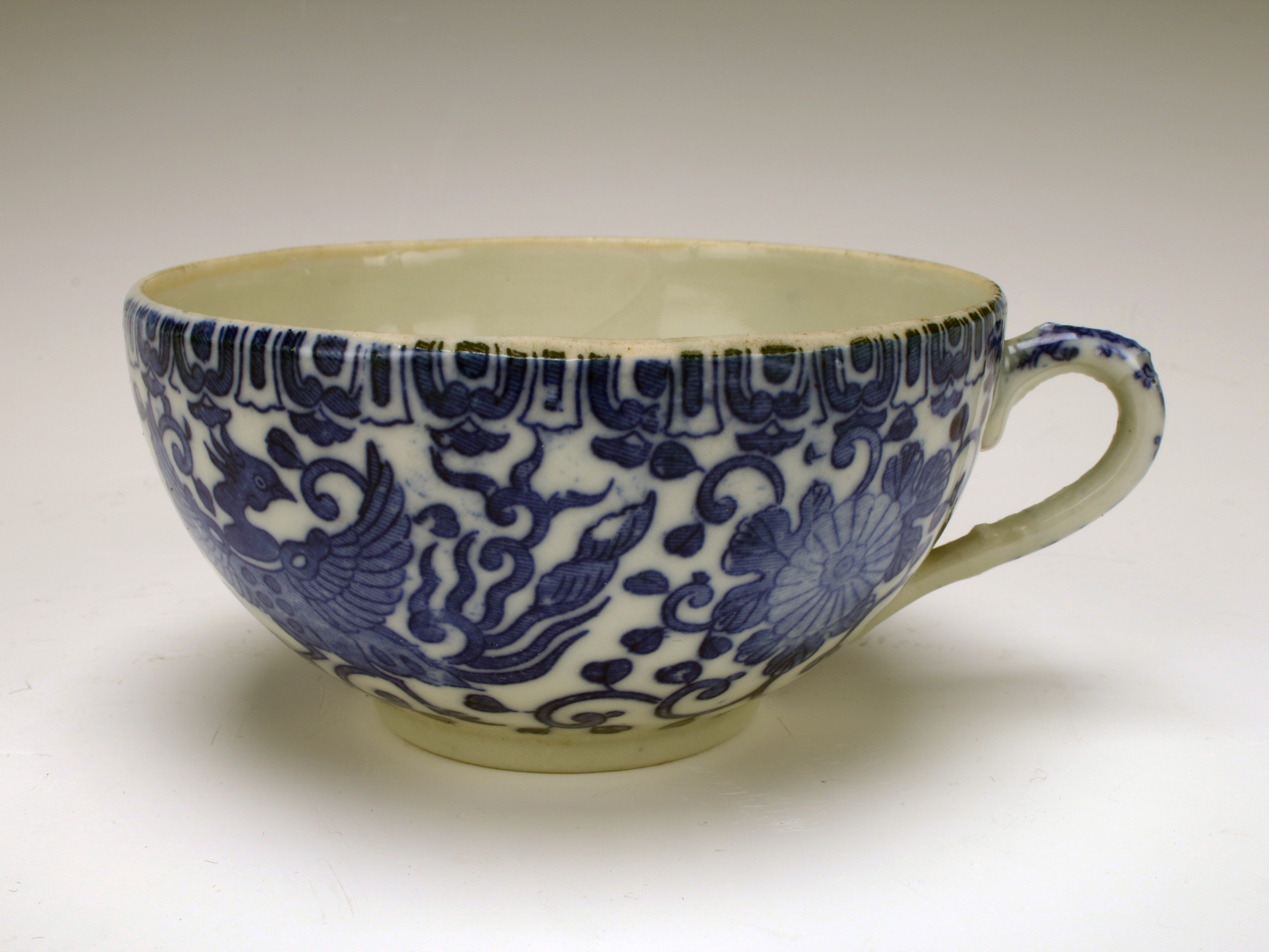 Elegant Japanese Blue & White Phoenix Porcelain Set image 5