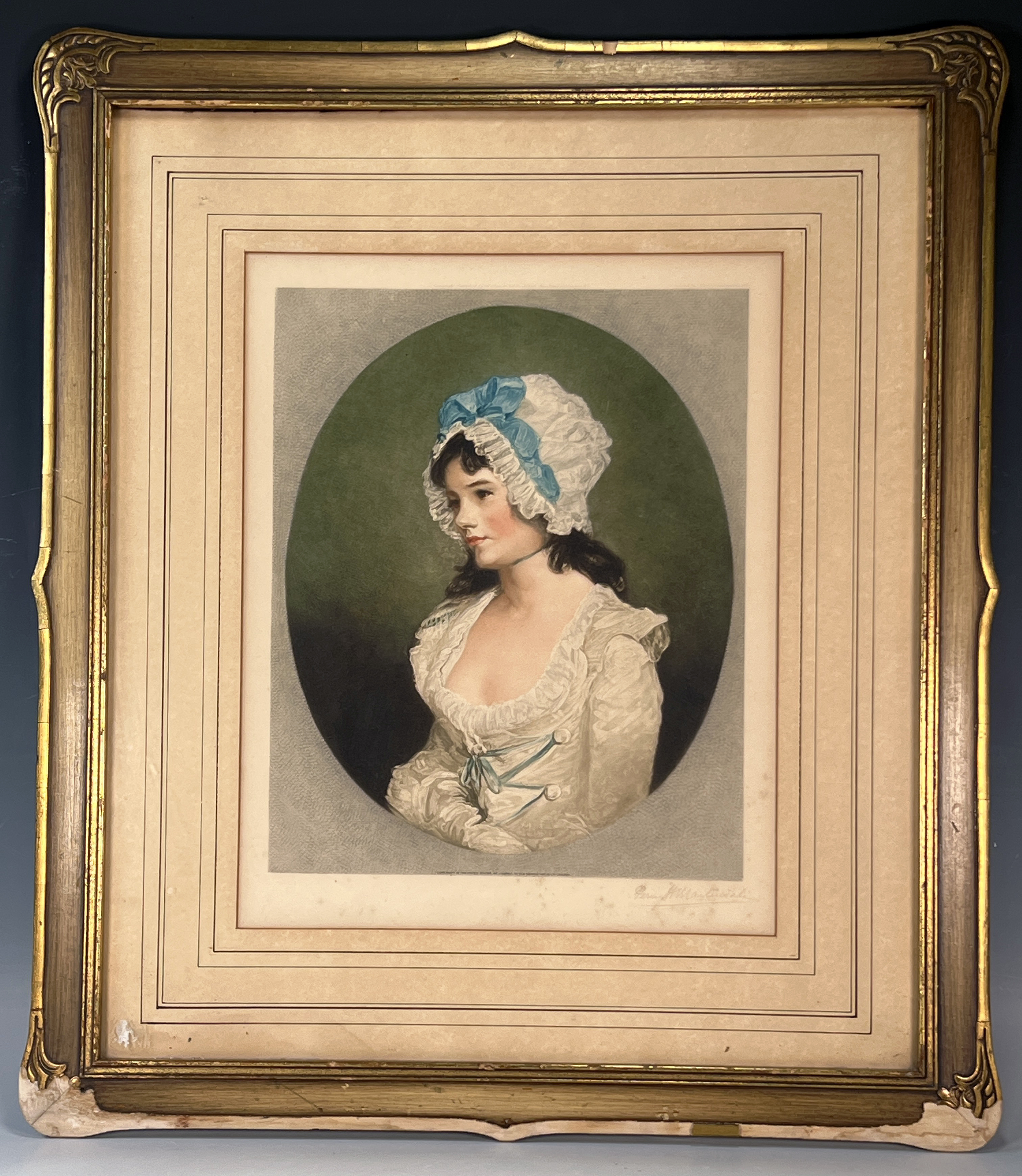 Signed Print By Percy Martindale After John Hoppner image 1