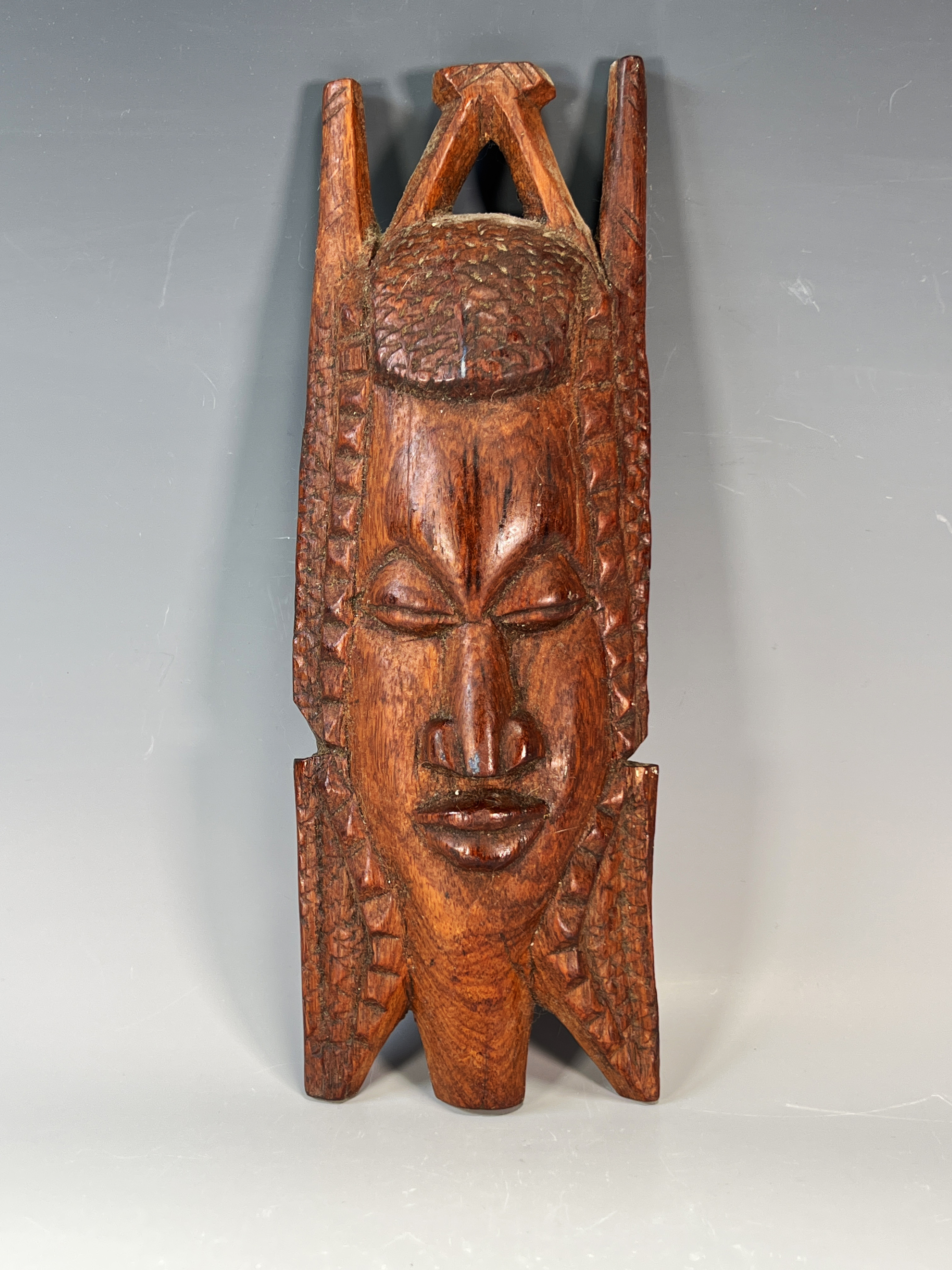 Carved Wooden African Mask image 1