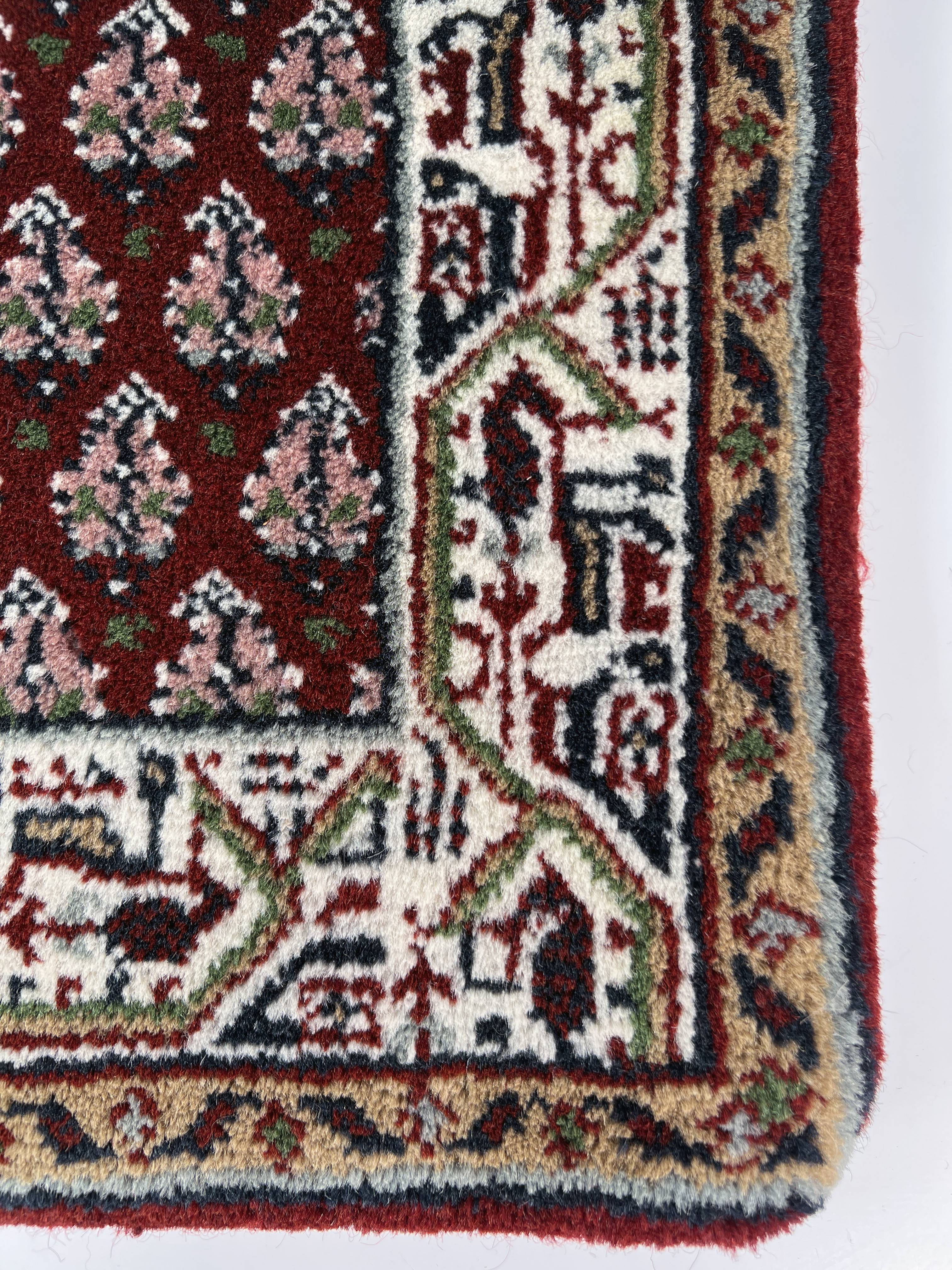 Small Square Woven Oriental Wool Rug image 2