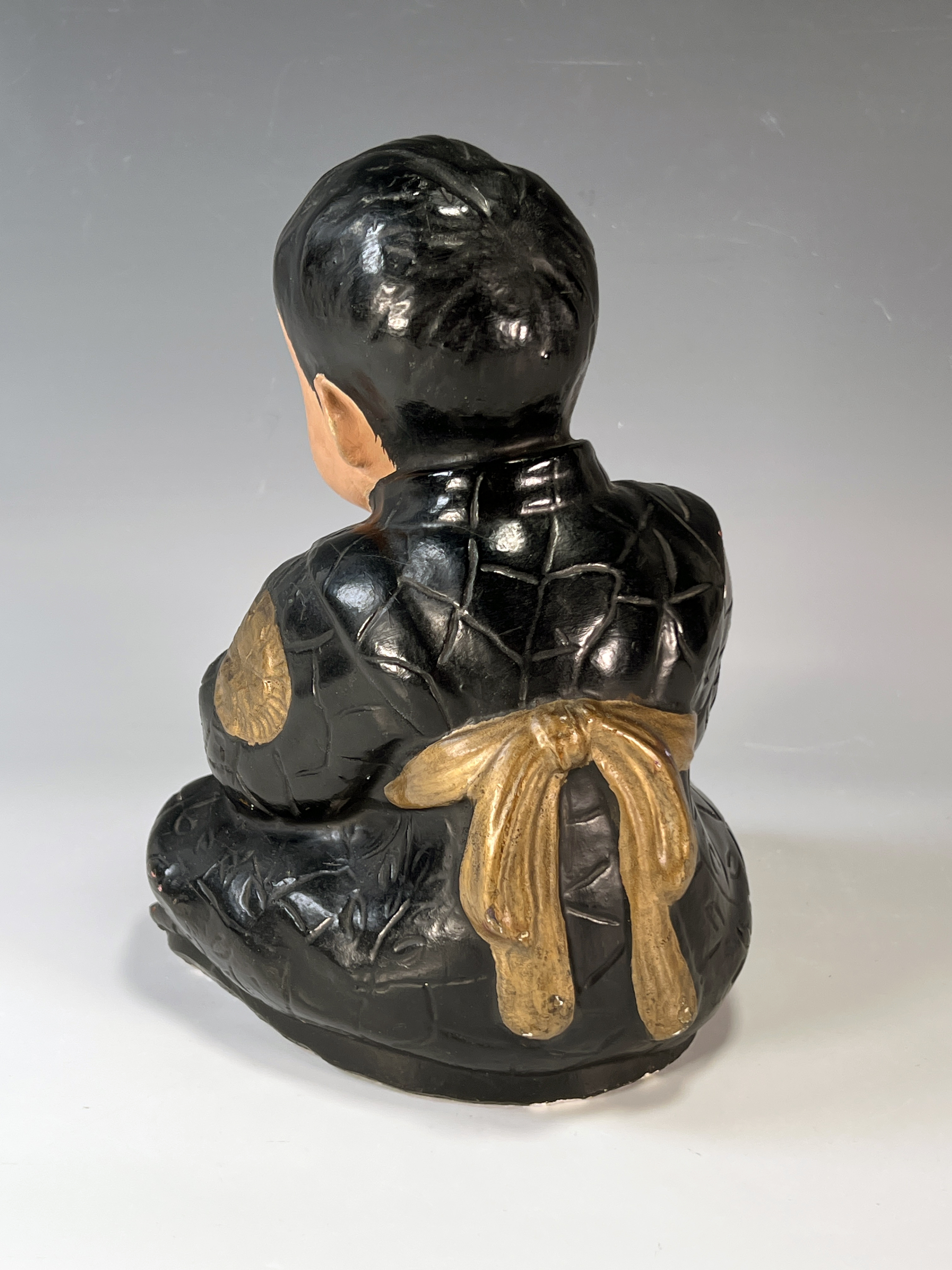 Asian Style Chalkware Child In Robe image 3