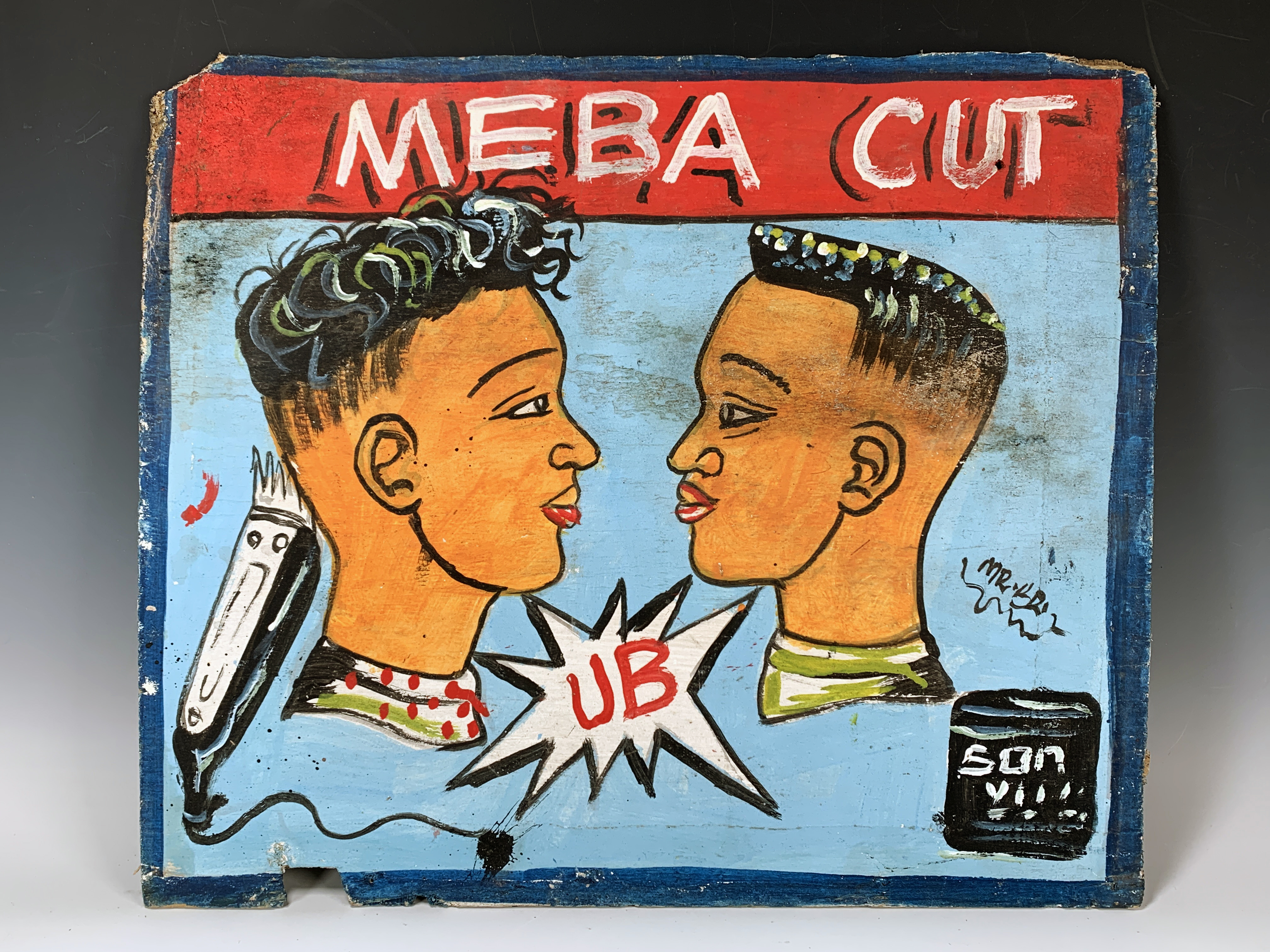 Barber Artwork Sign Ghana West Africa image 1