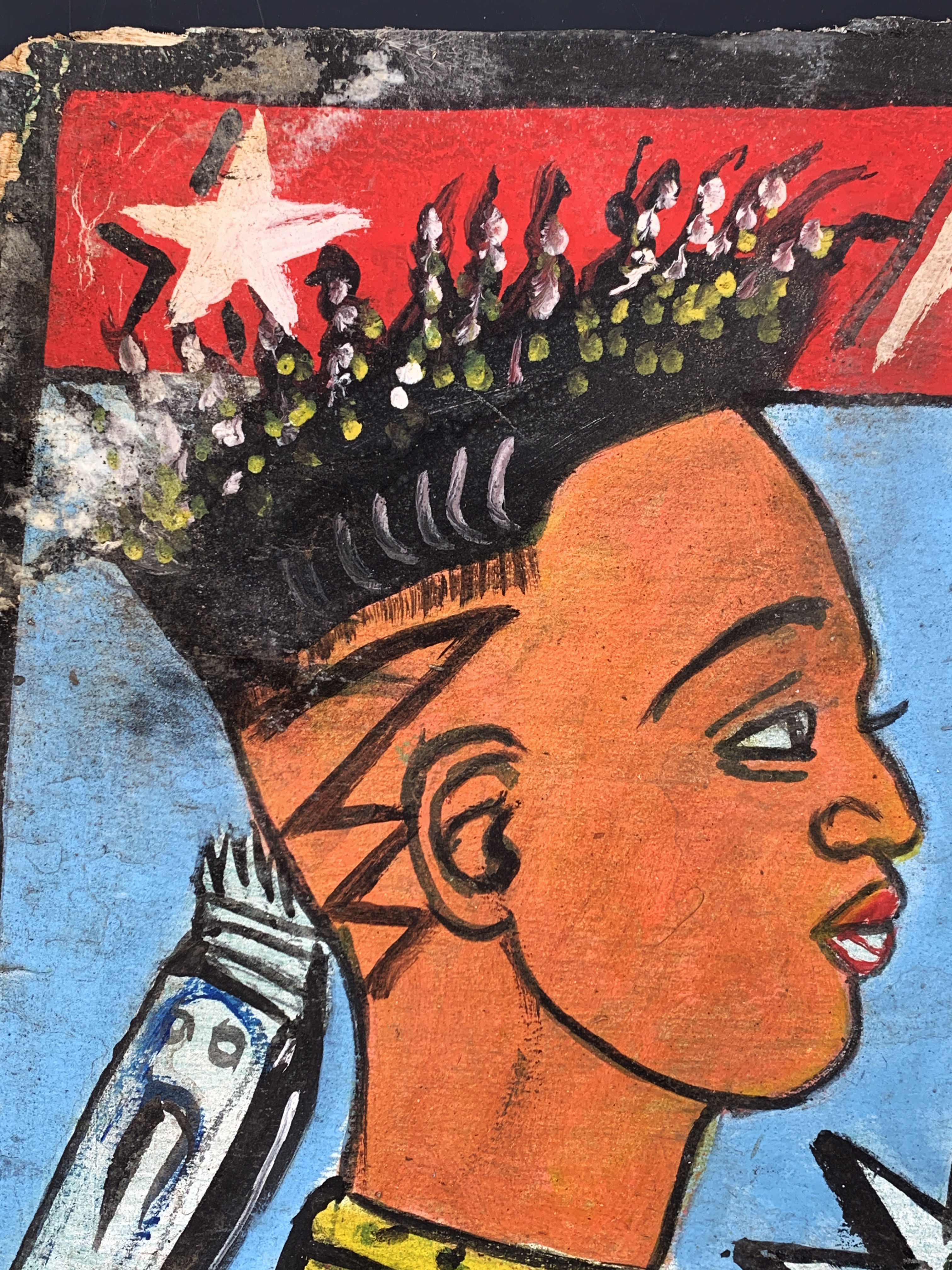 Barber Artwork Sign Ghana West Africa image 2