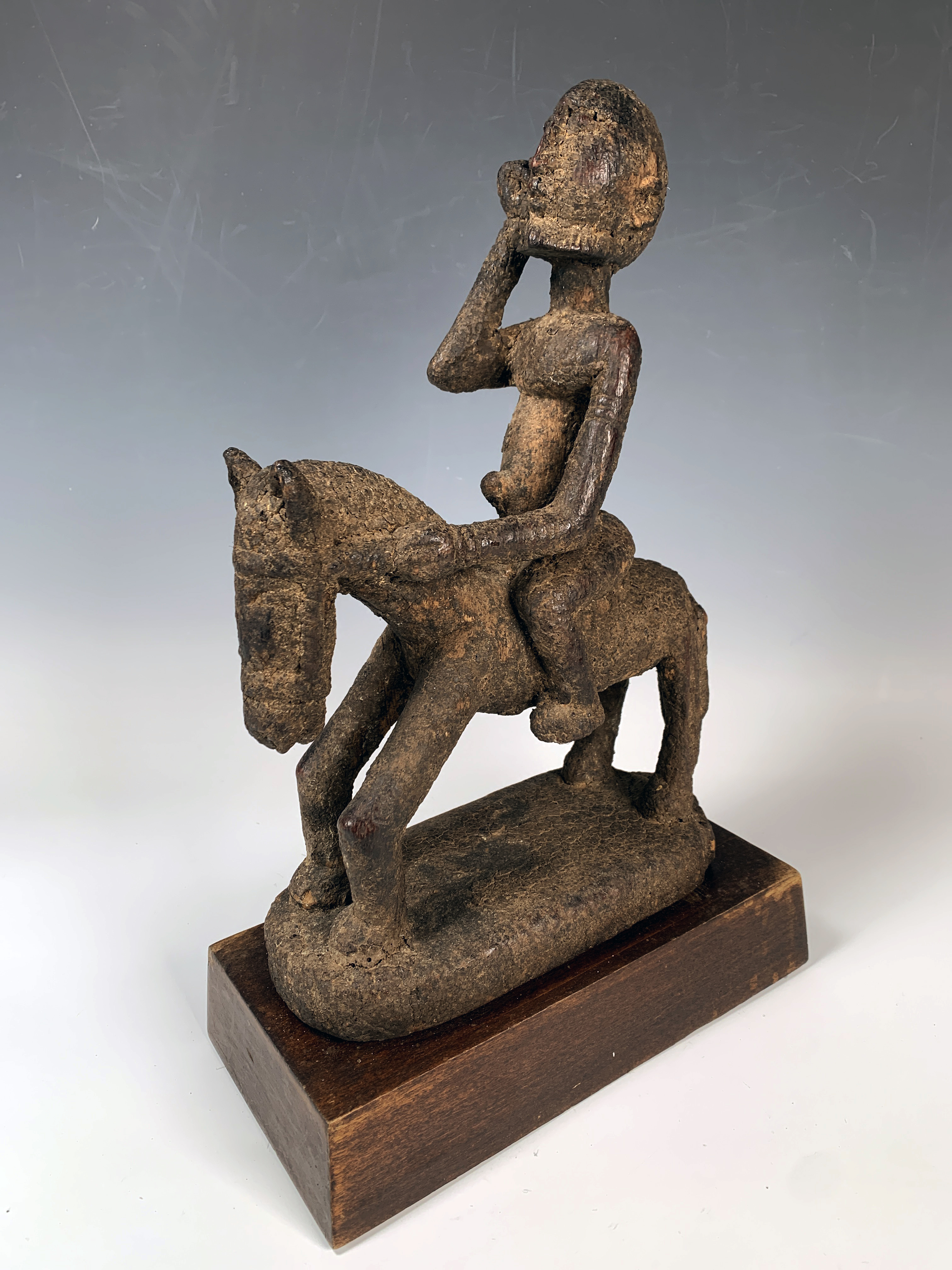 Dogon Figure Horse Rider Standing Male Mali West Africa image 1