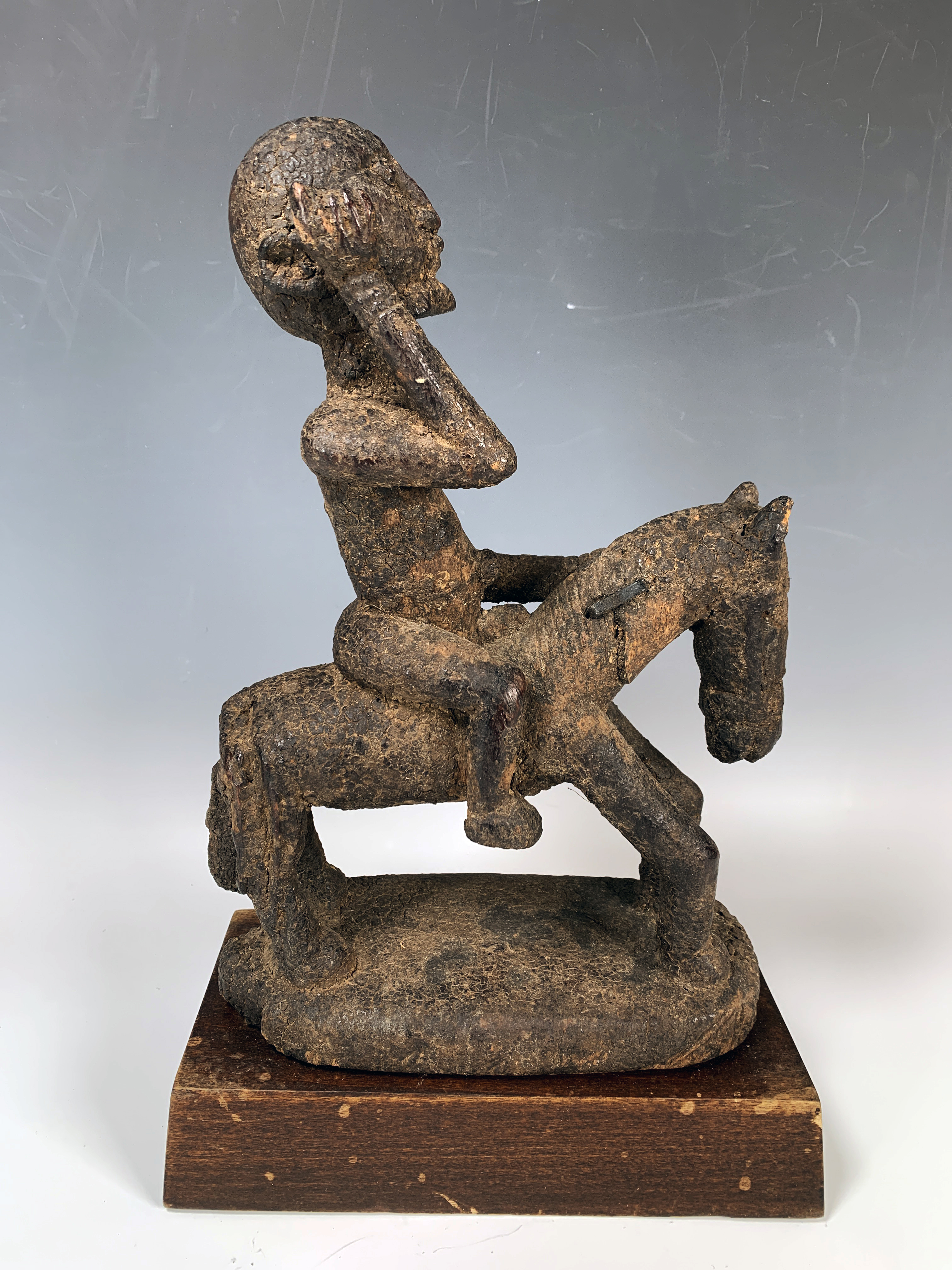 Dogon Figure Horse Rider Standing Male Mali West Africa image 2