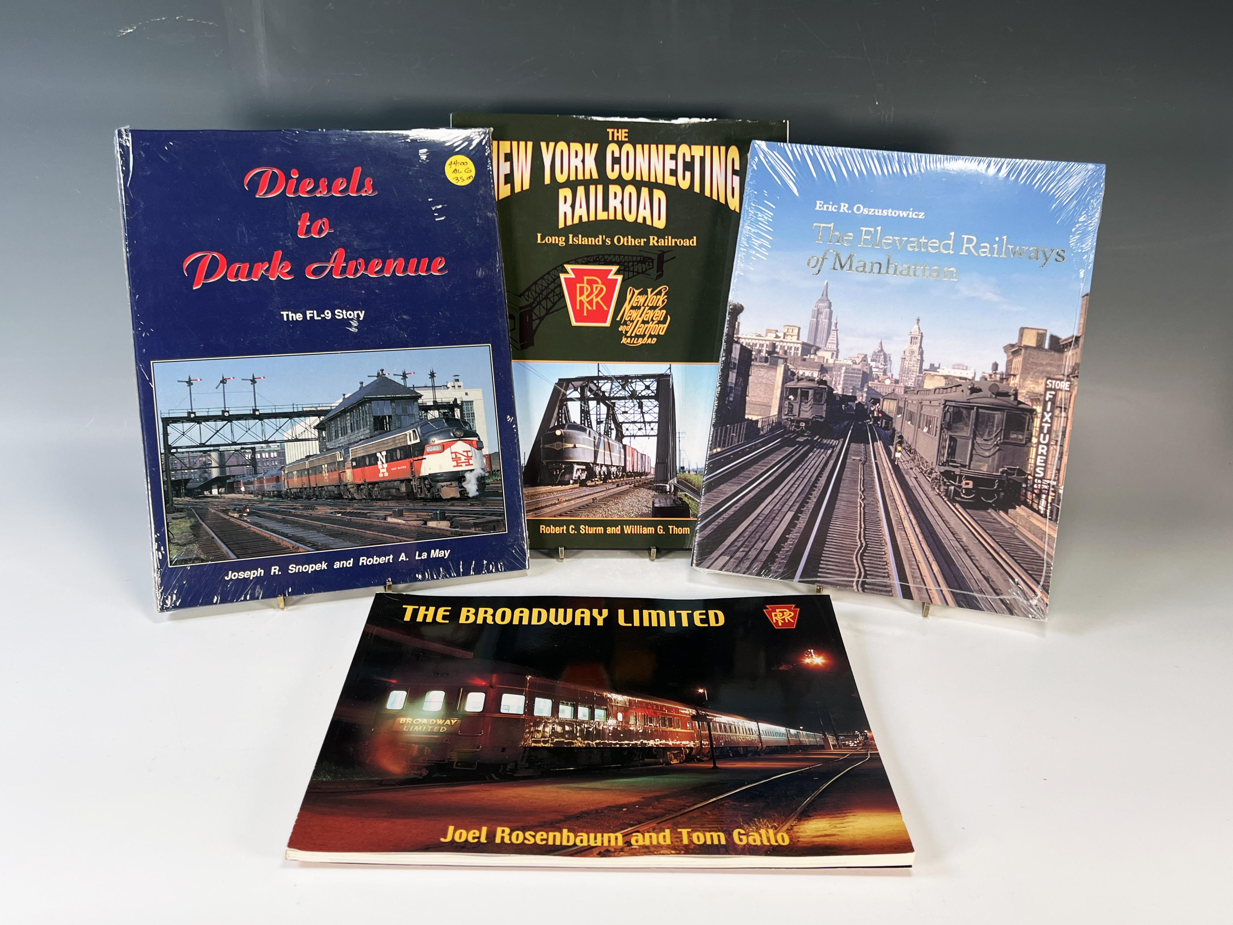 4 Books On New York Manhattan Rails, Trains, Elevated Systems image 1