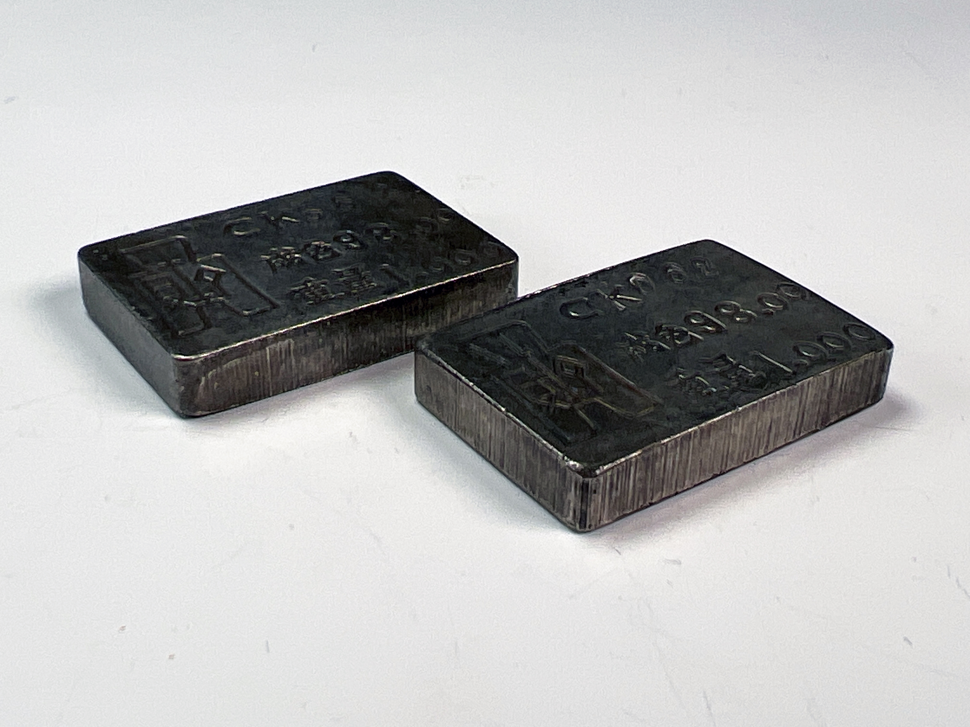 Vintage Chinese Silver-Color Ingots image 3