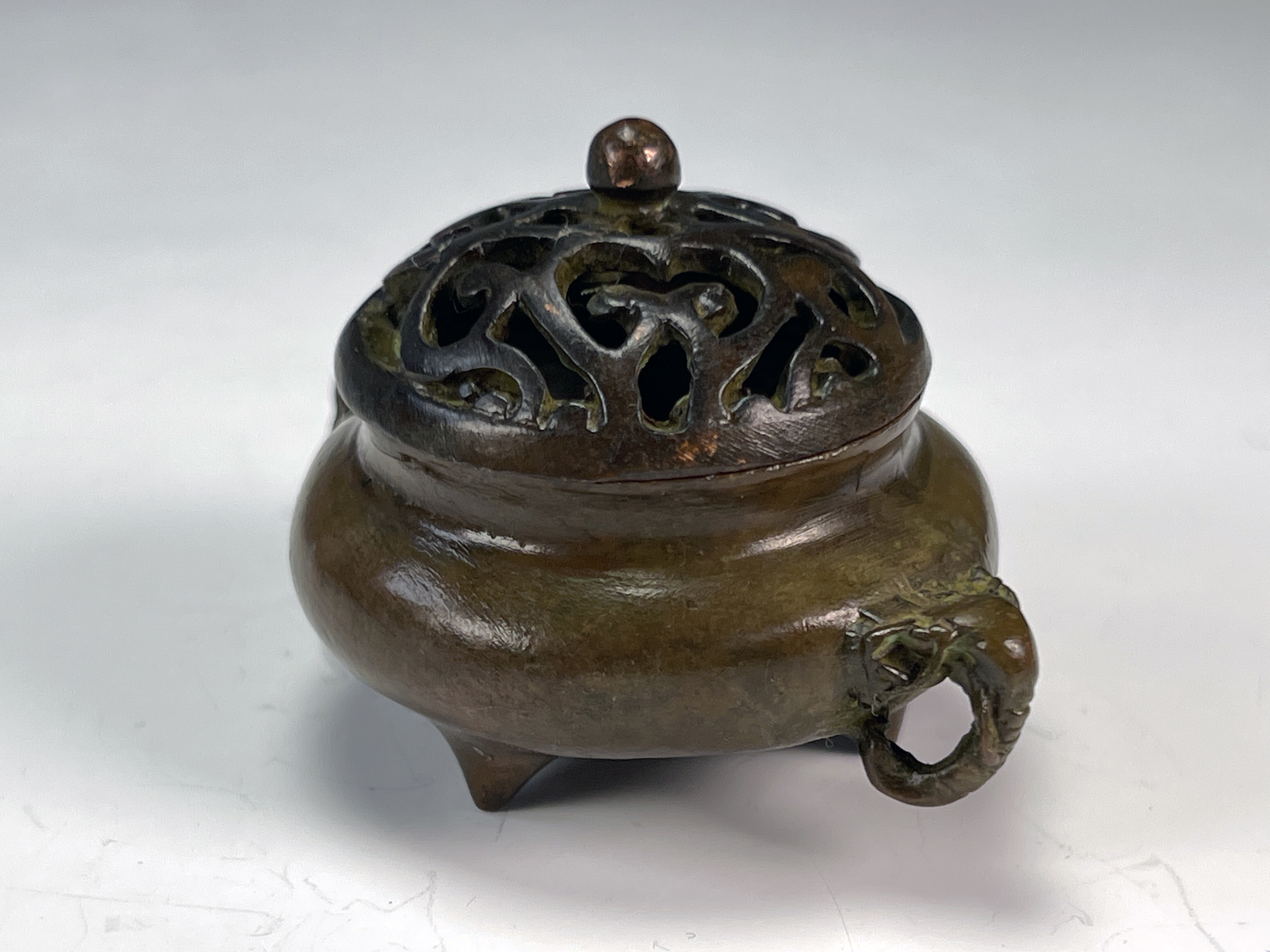 Intricate Ming-Style Bronze Incense Burner image 2