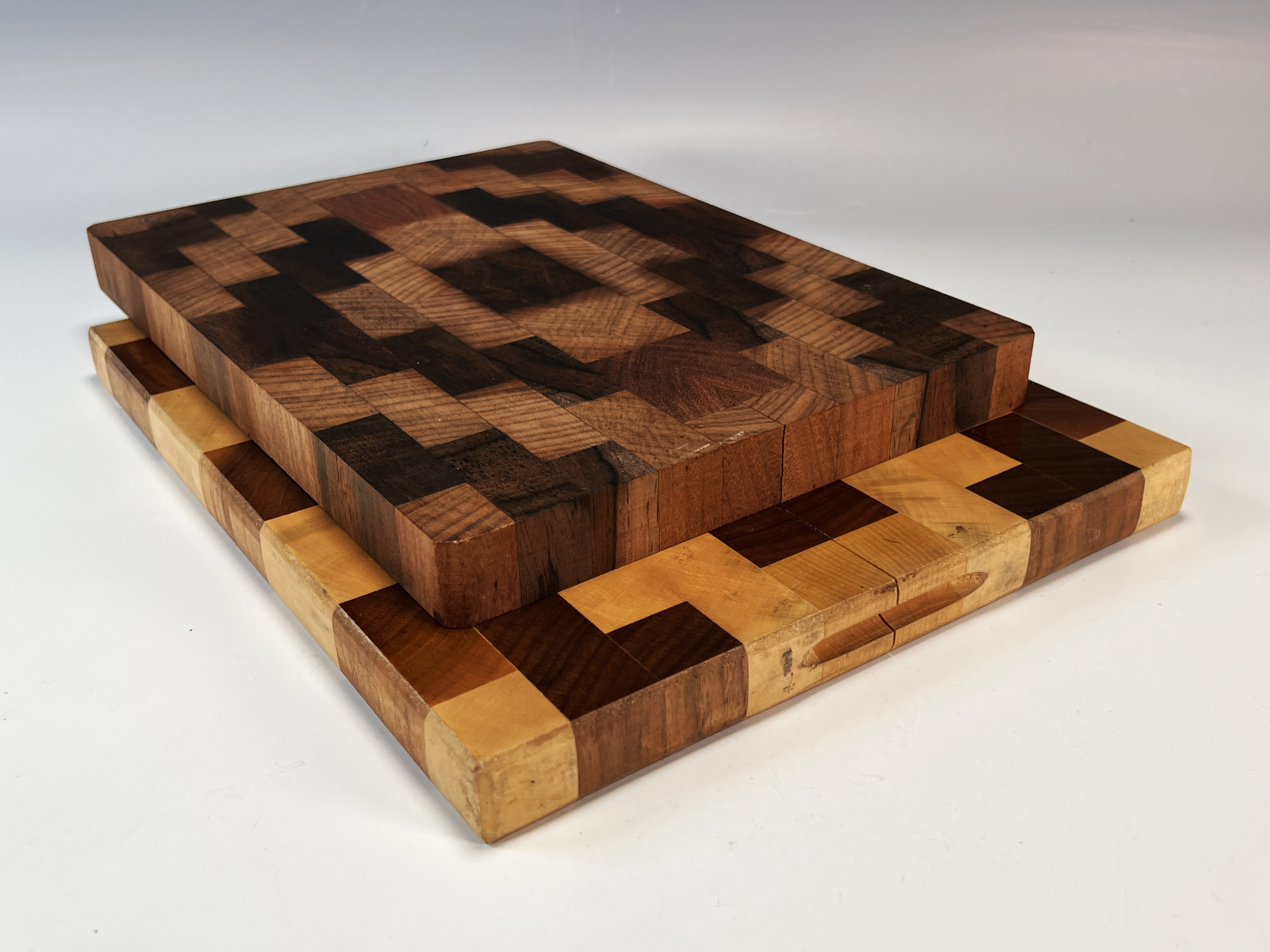 Two Cutting Boards With Geometric Designs image 2