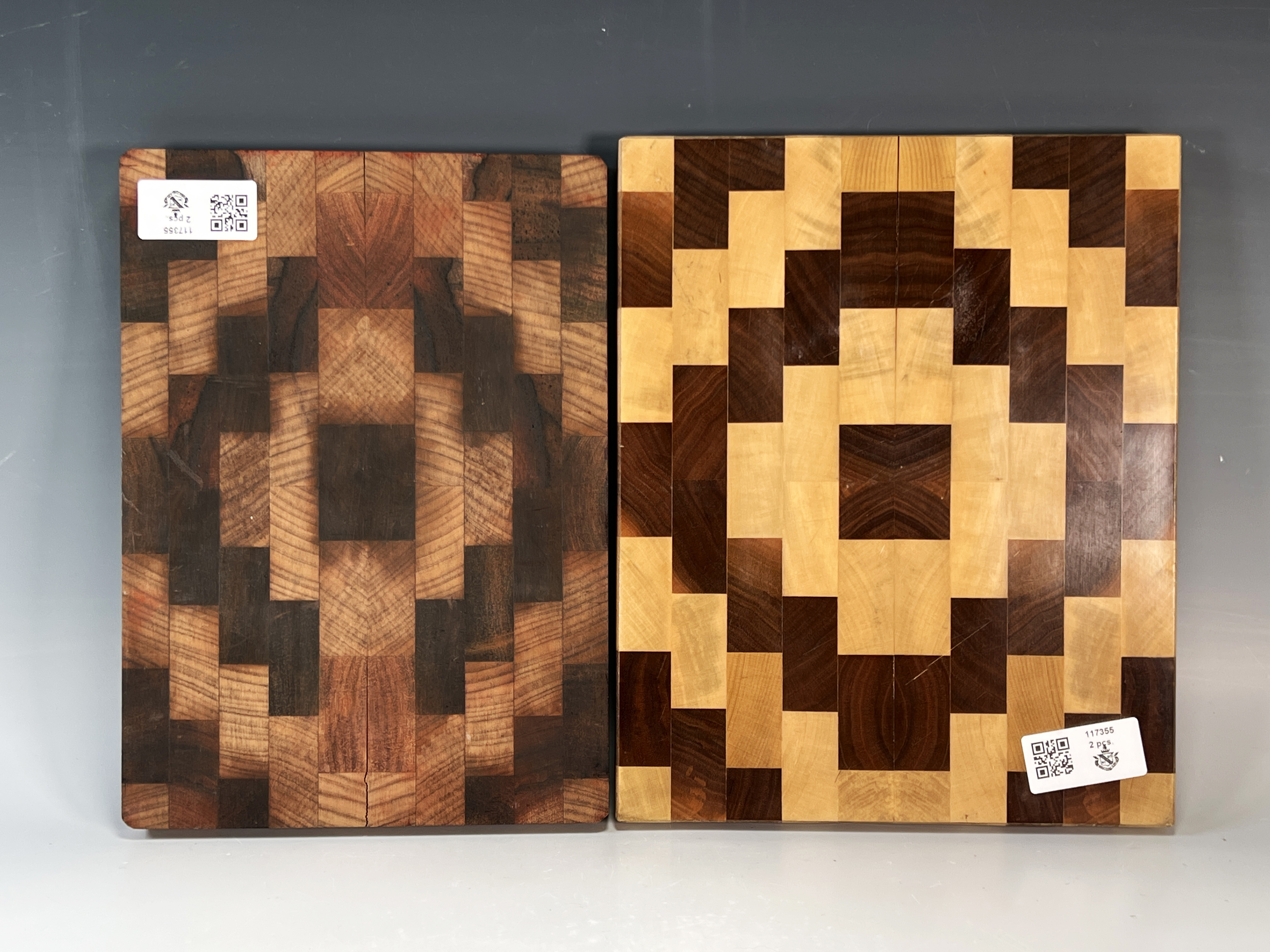 Two Cutting Boards With Geometric Designs image 3