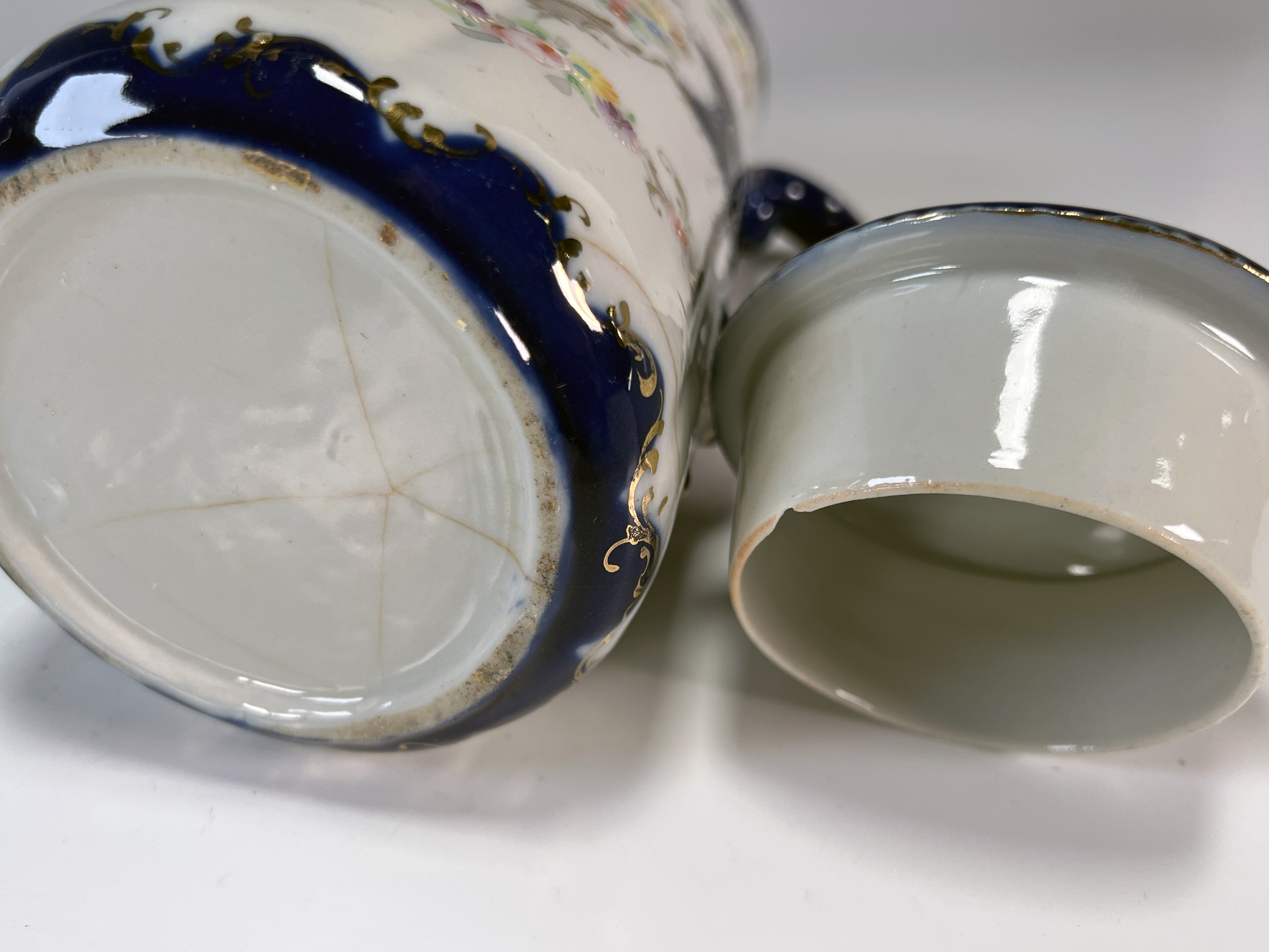 Ironstone Platter, 2 Hand Painted Porcelain Serving Pieces image 5