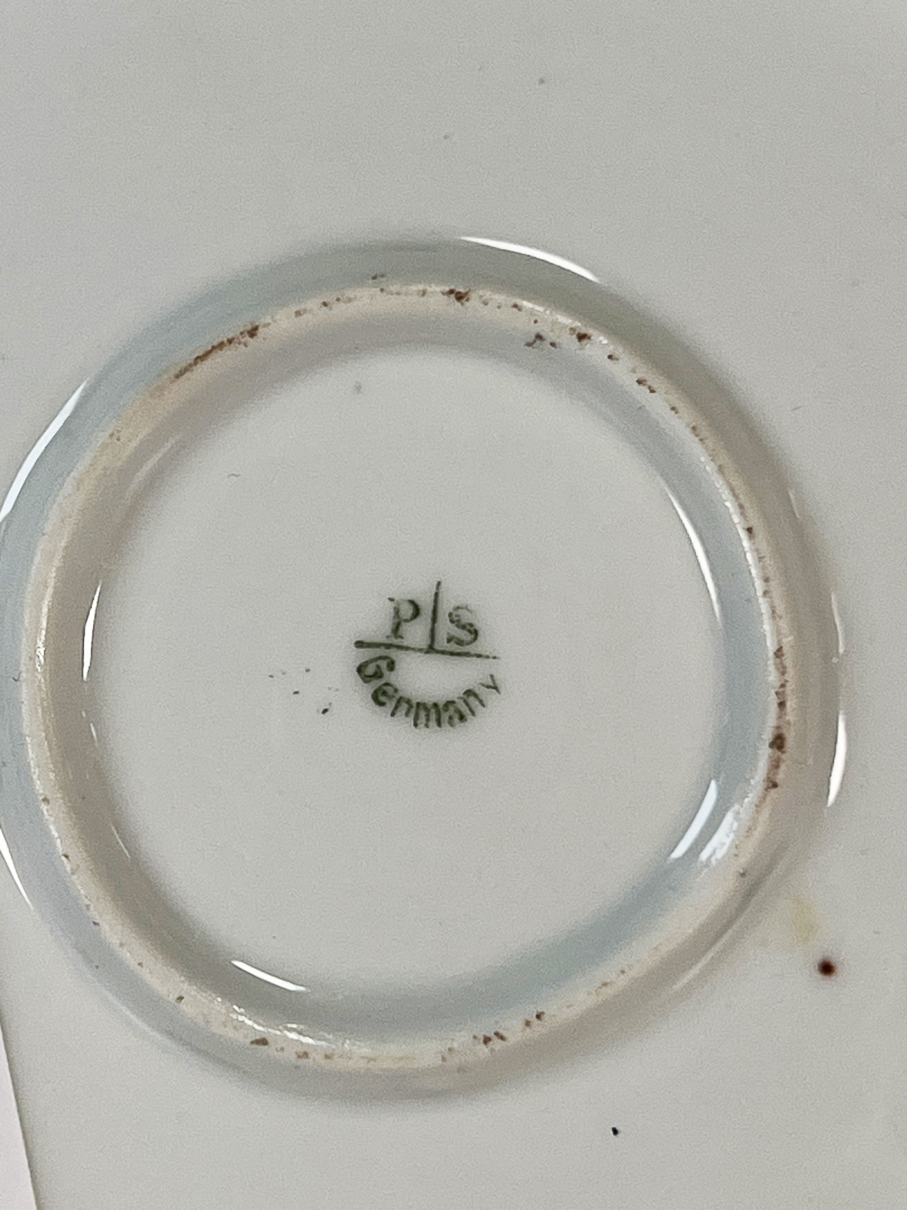Ironstone Platter, 2 Hand Painted Porcelain Serving Pieces image 8