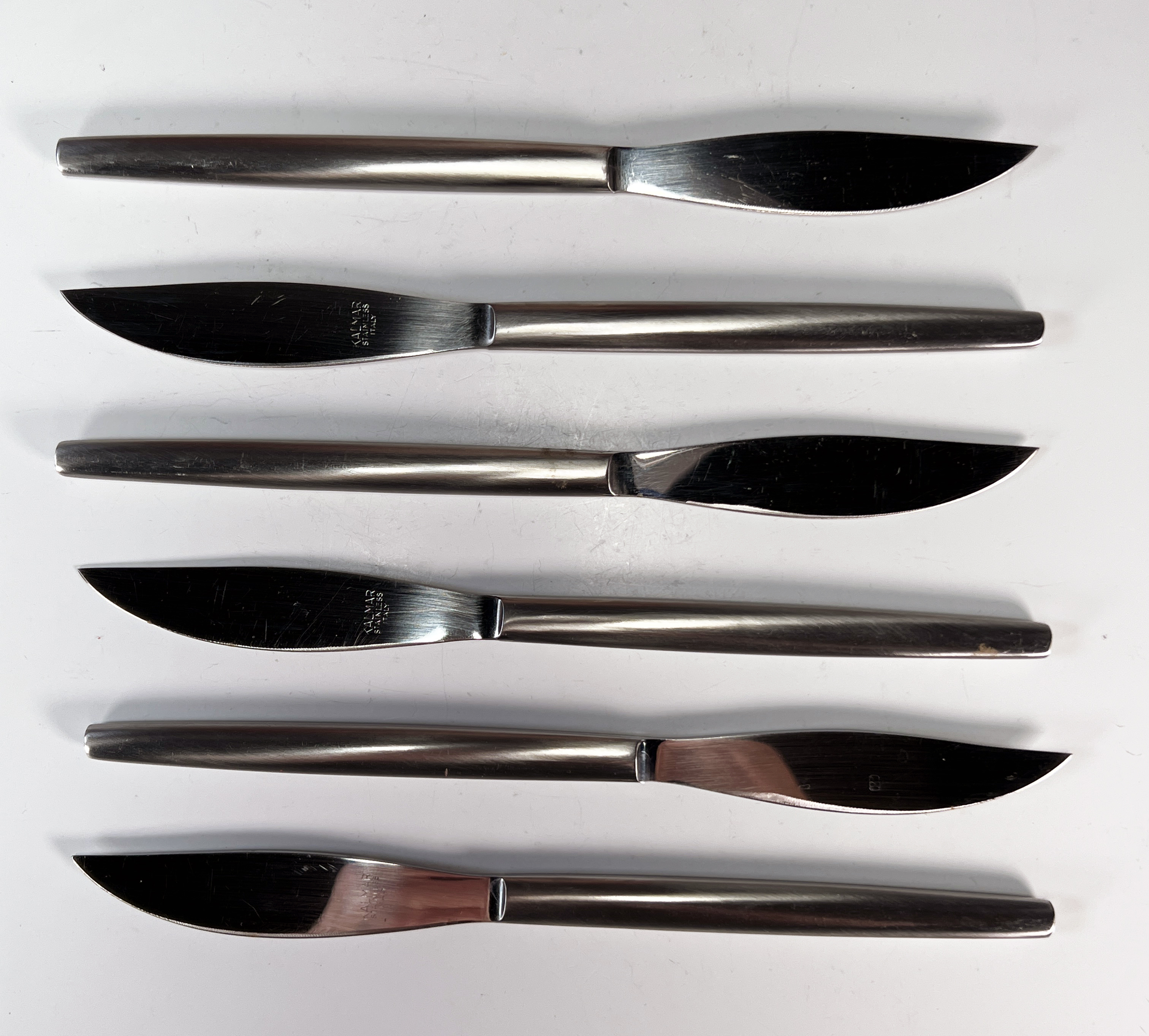 Kalmar Designs Italian Stainless Steel Steak Knives In Box image 3