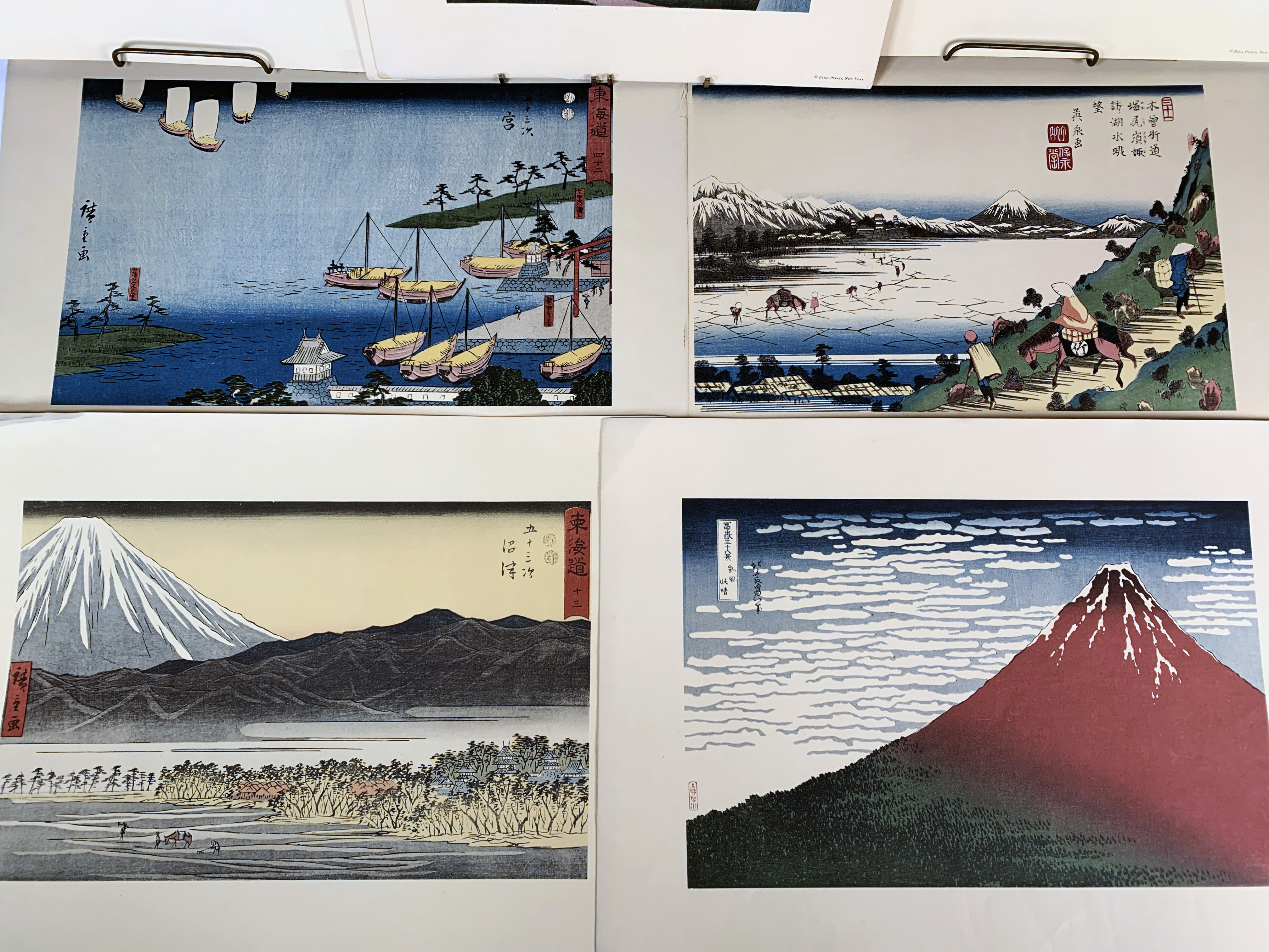 Japanese Woodblock Printsmt Fuji, Geisha, Landscape image 2