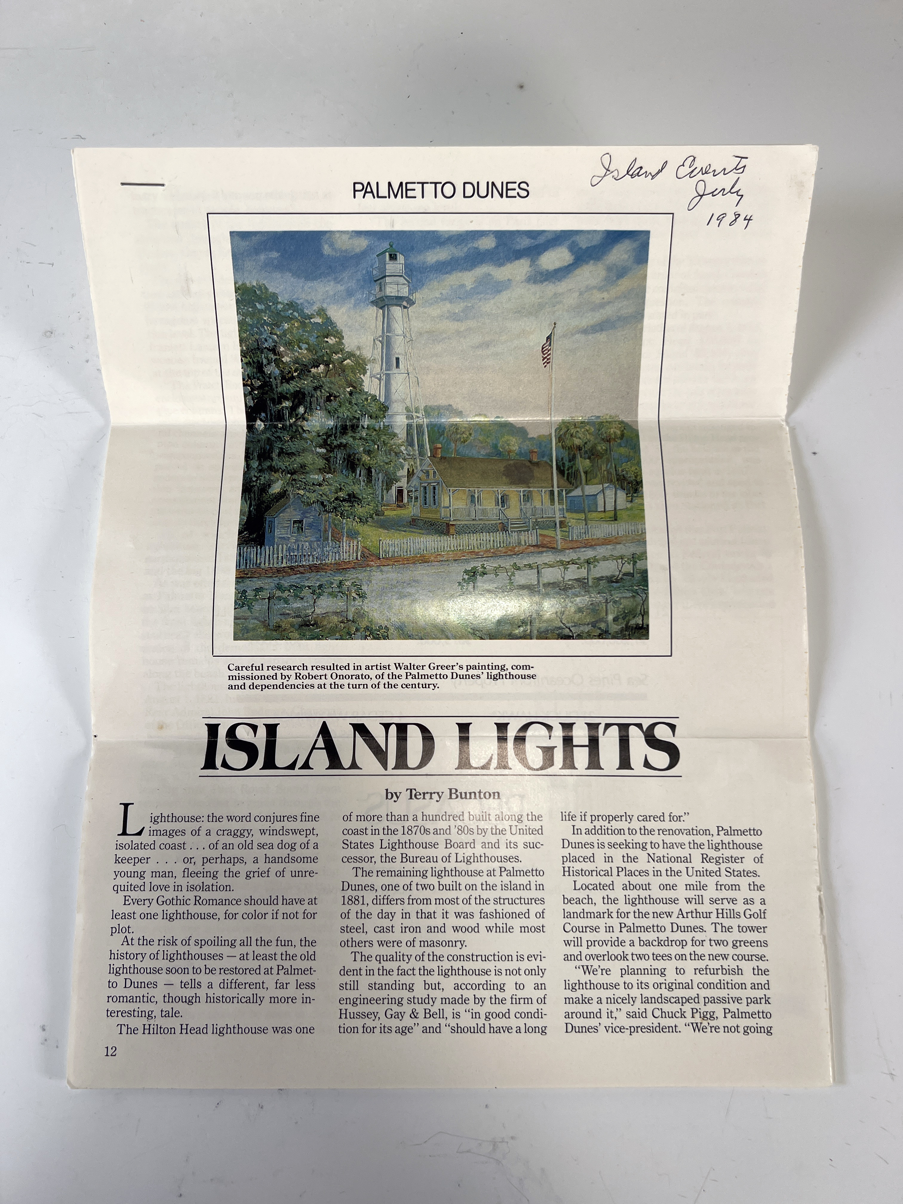 Lighthouse Nancy Rhett Signed image 8