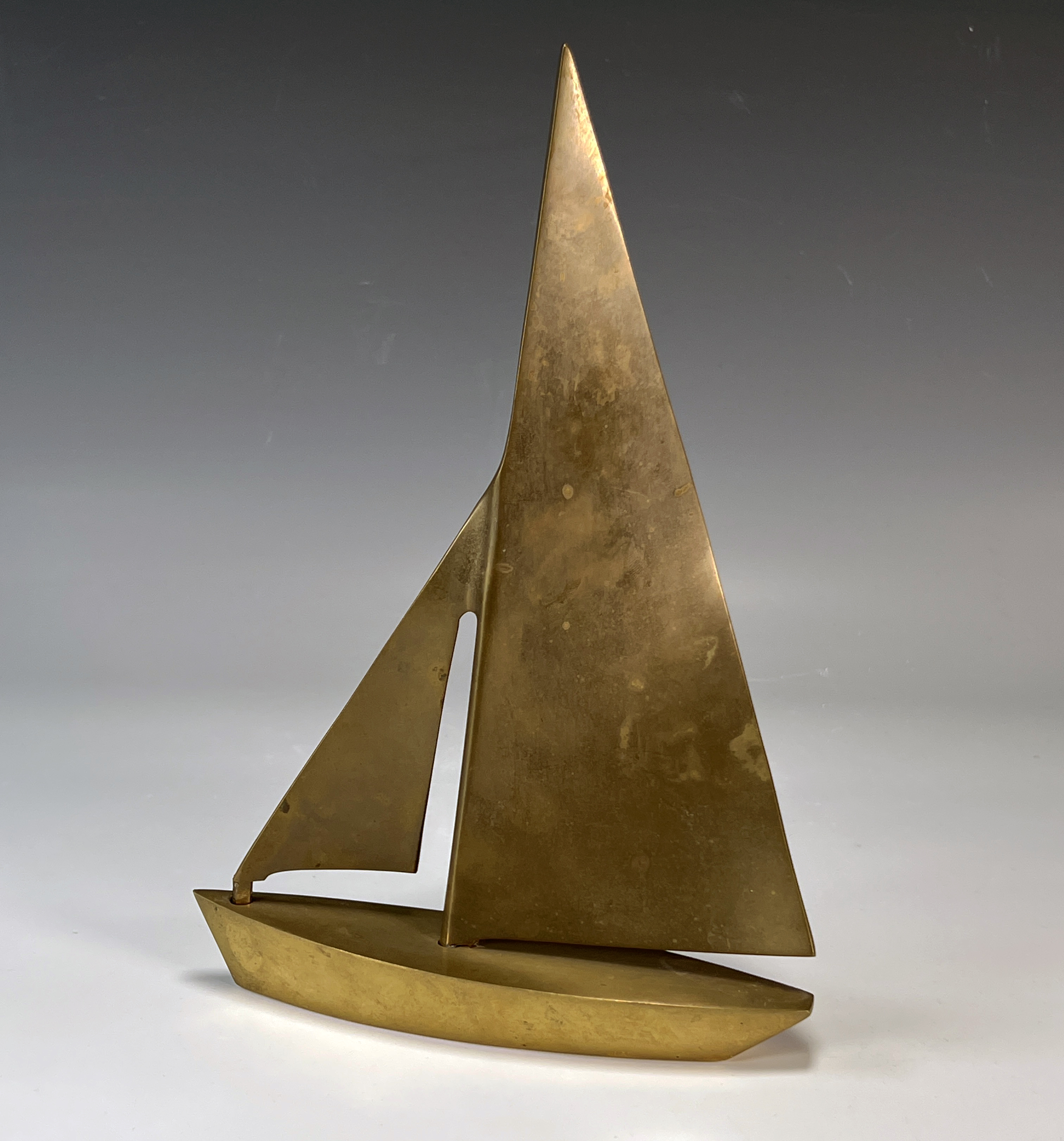 Mcm Brass Sailboat Figure image 1