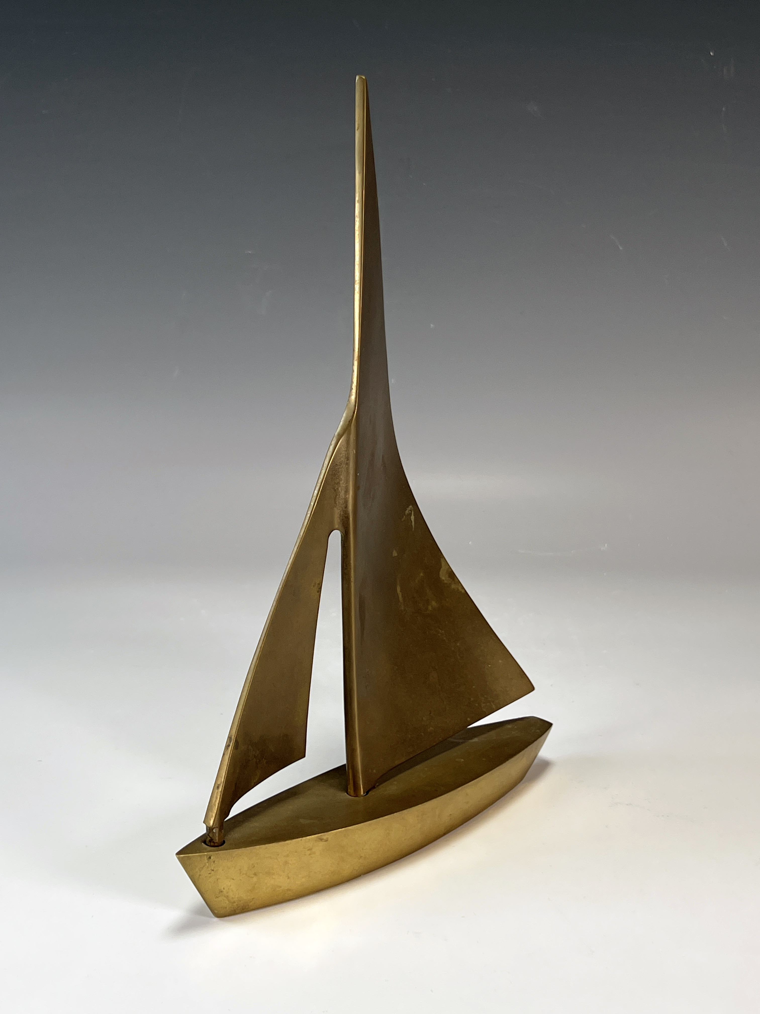 Mcm Brass Sailboat Figure image 2