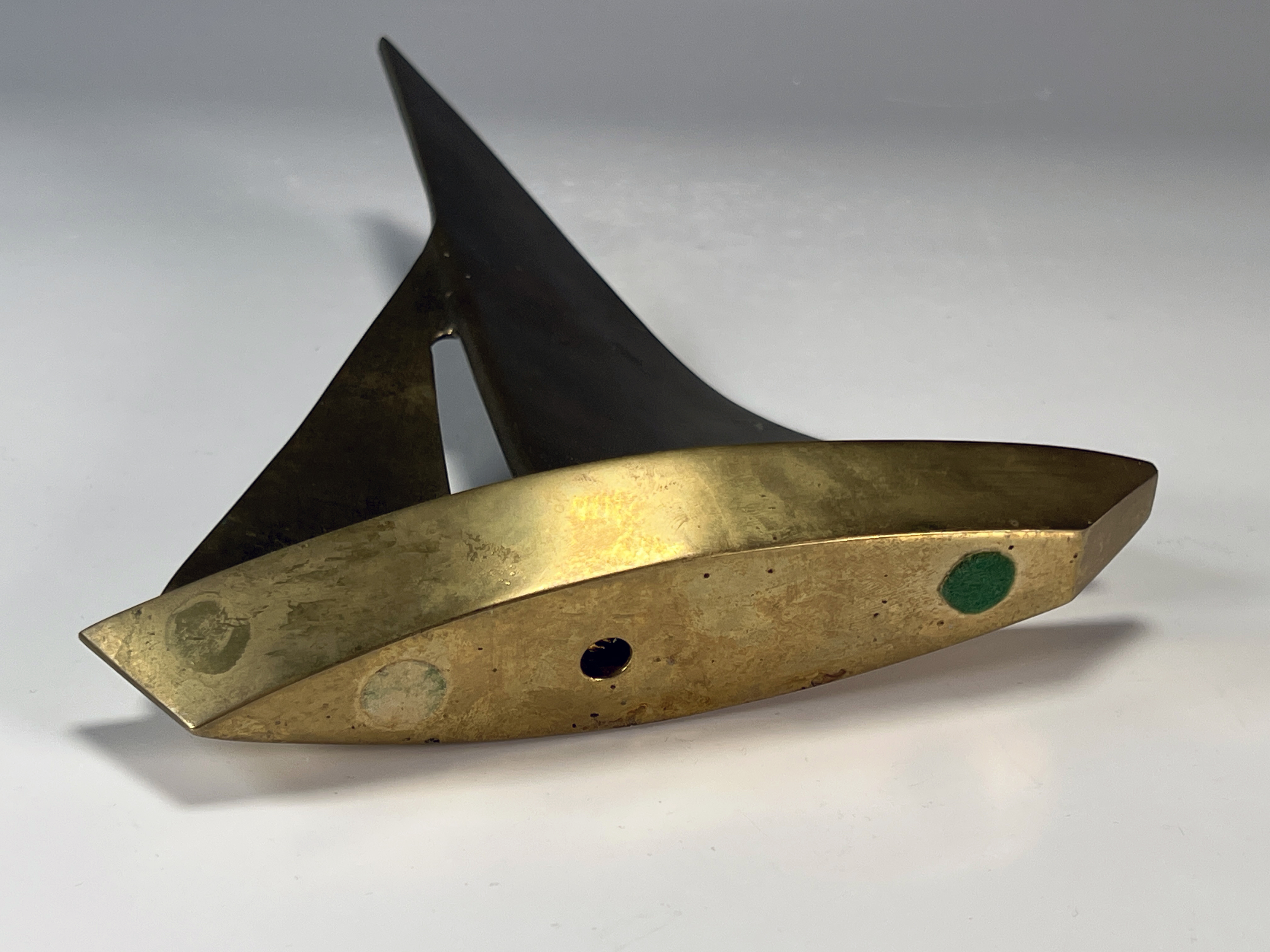 Mcm Brass Sailboat Figure image 4