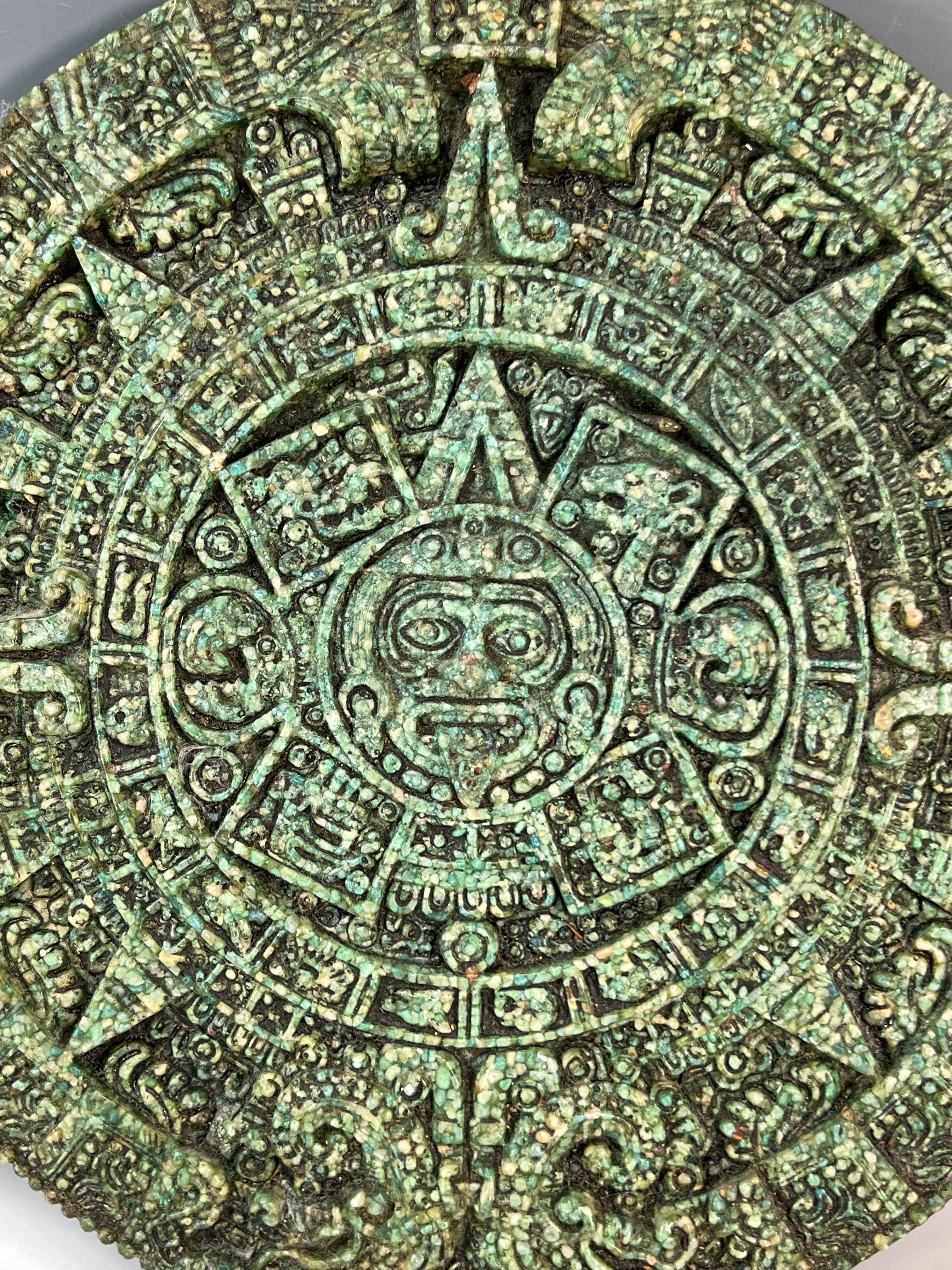 Aztec Sun Stone Mayan Calendar Set Of 2 image 3