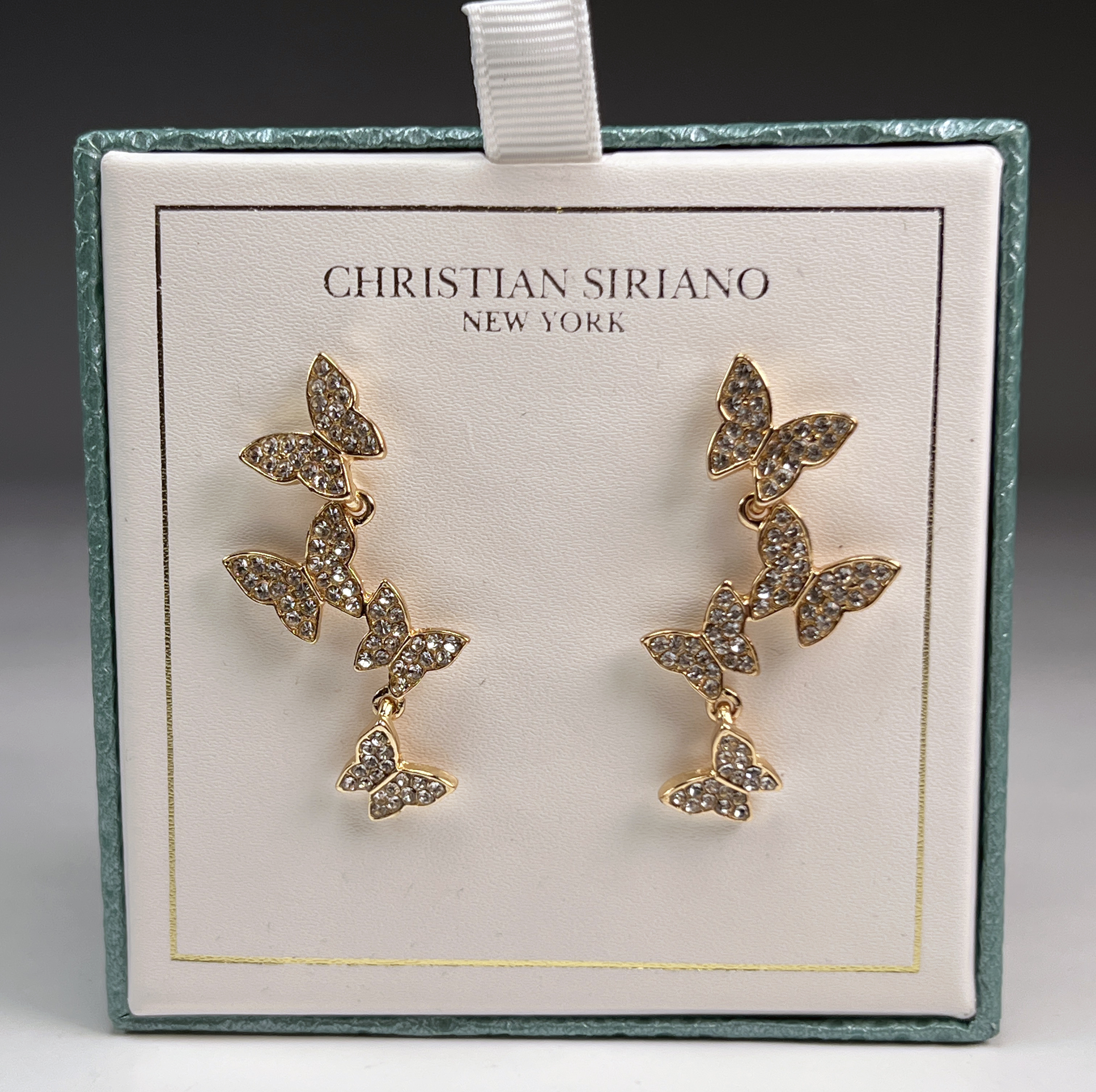 Christian Siriano Drop Butterfly Earrings image 1