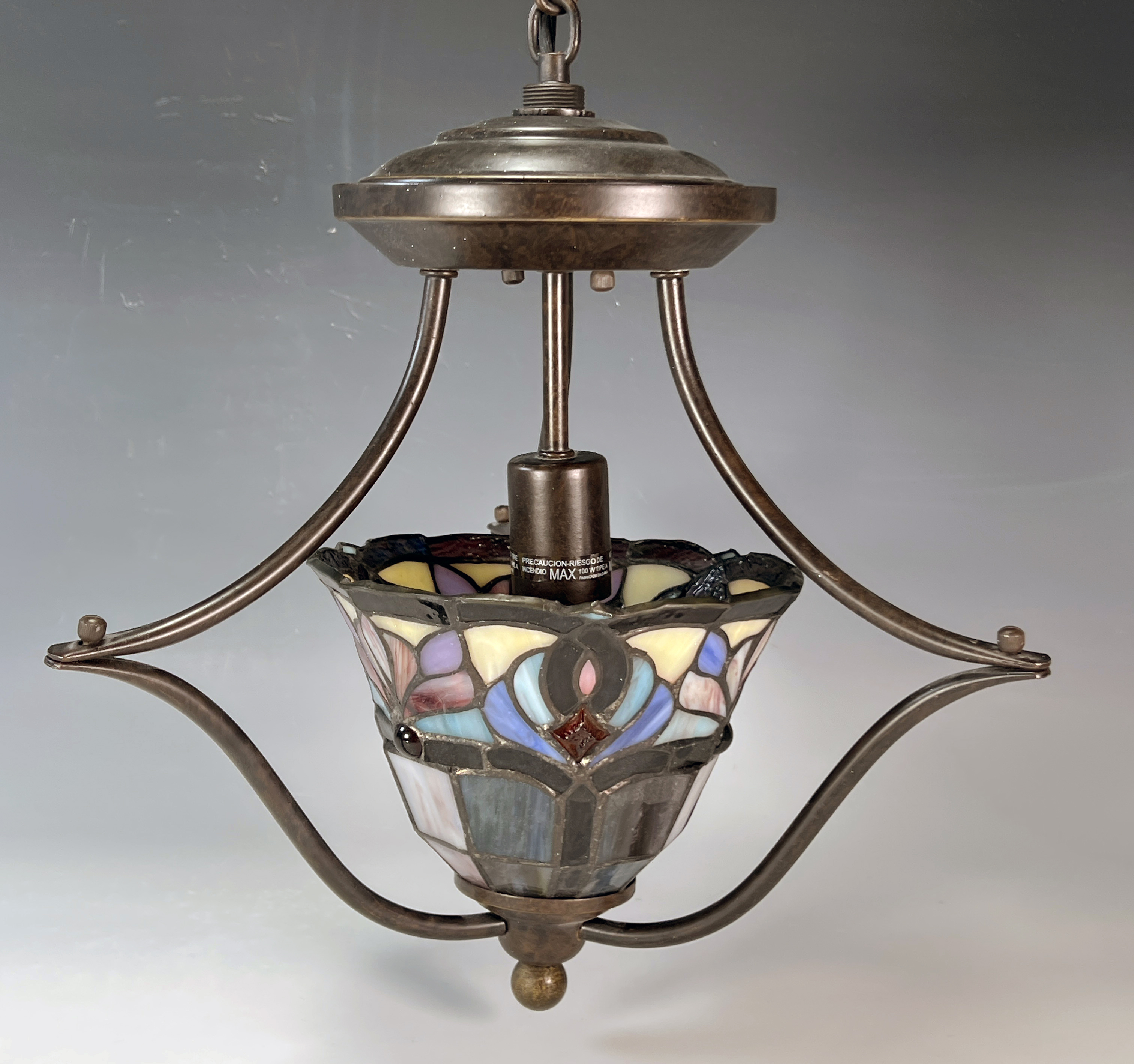 Pendant Lamp With Tiffany Style Shade image 1