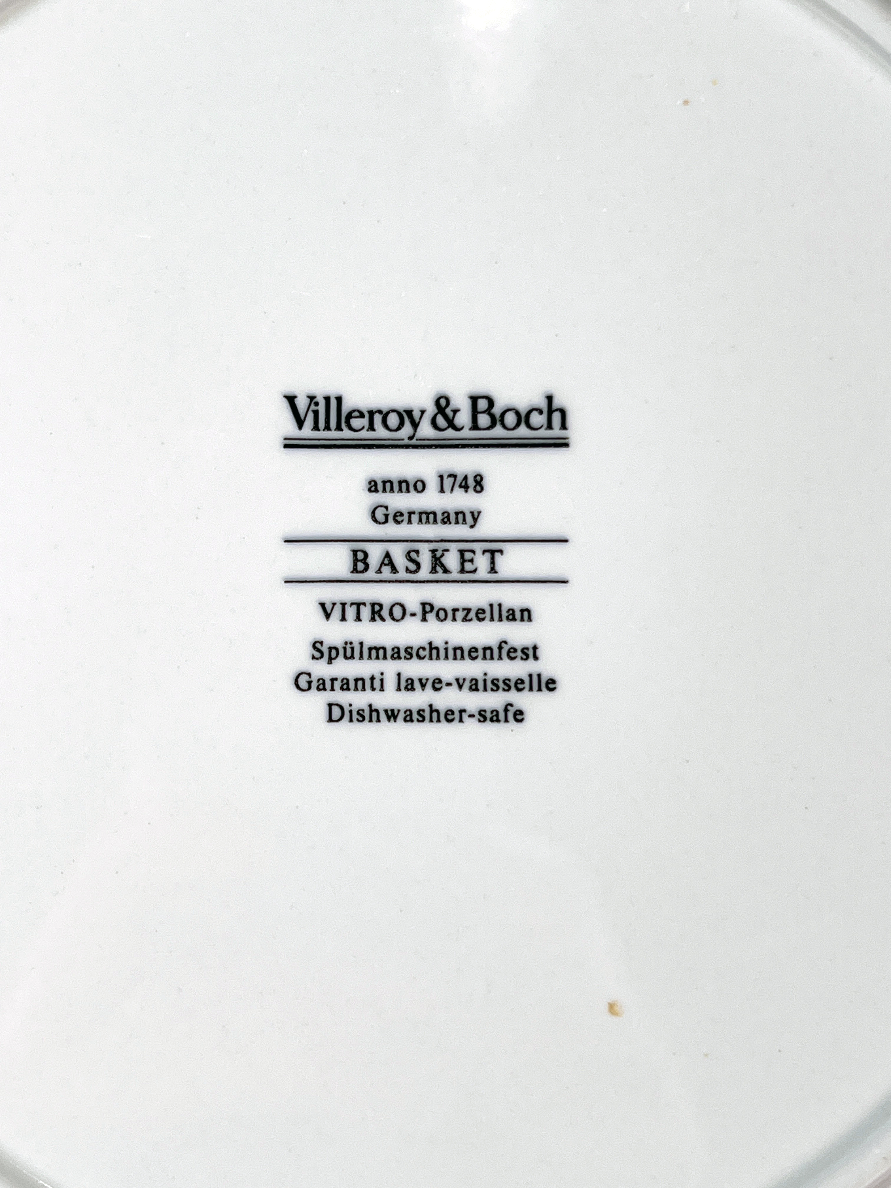 7 Villroy & Boch Basket Pattern Dinner Plates  image 3