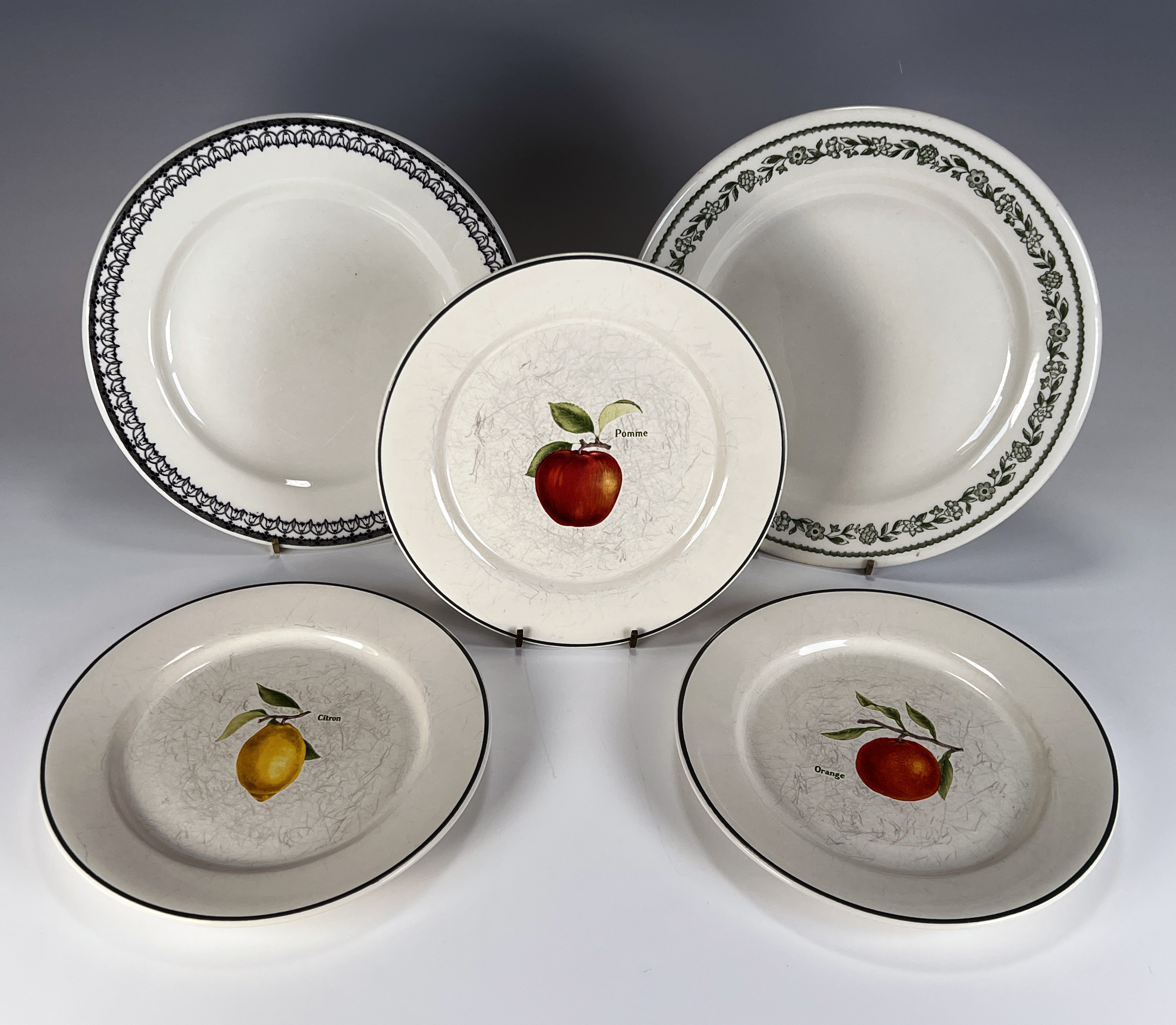 Three Ulster Ceramics Fruit Plates image 1