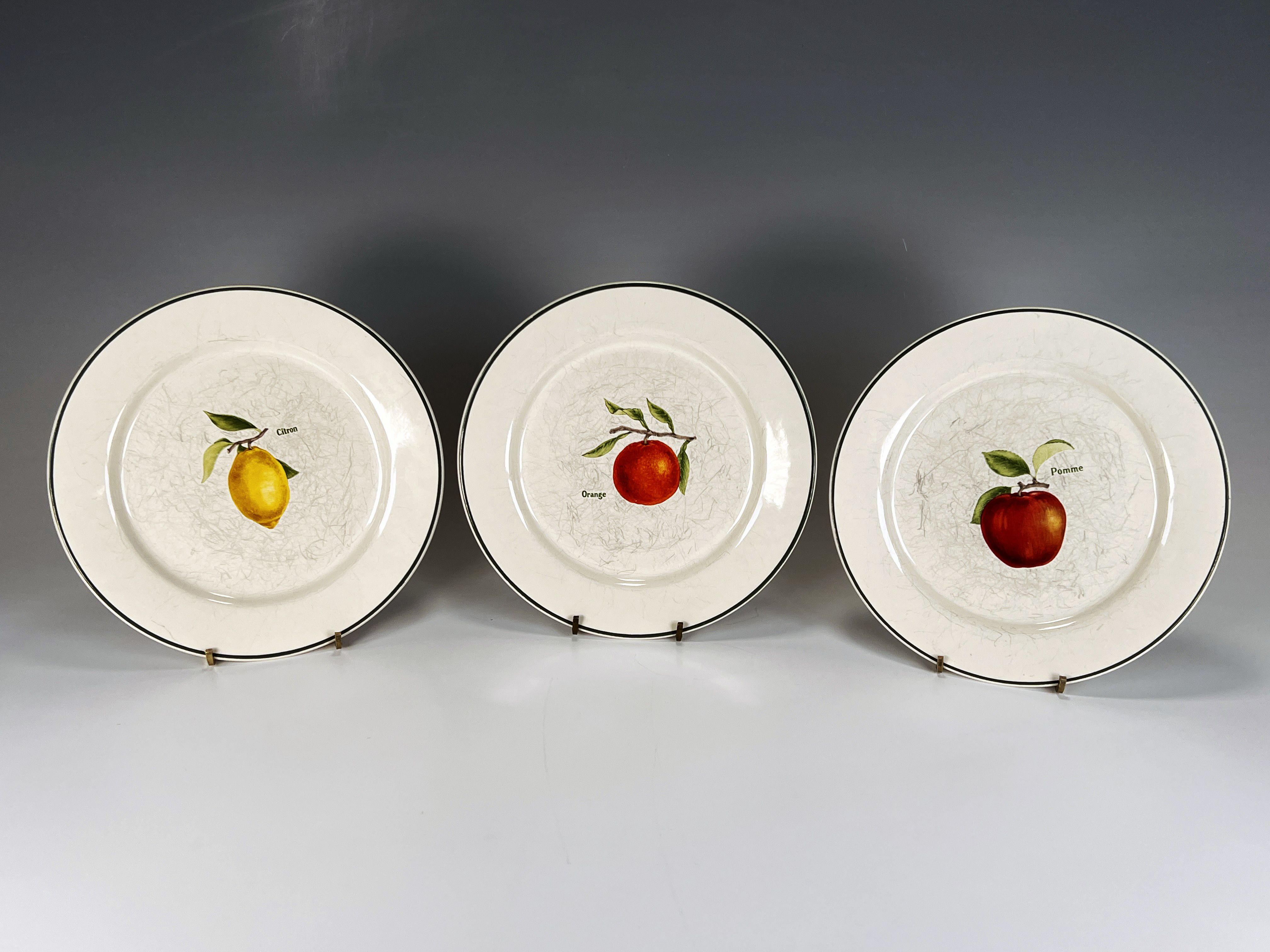 Three Ulster Ceramics Fruit Plates image 2